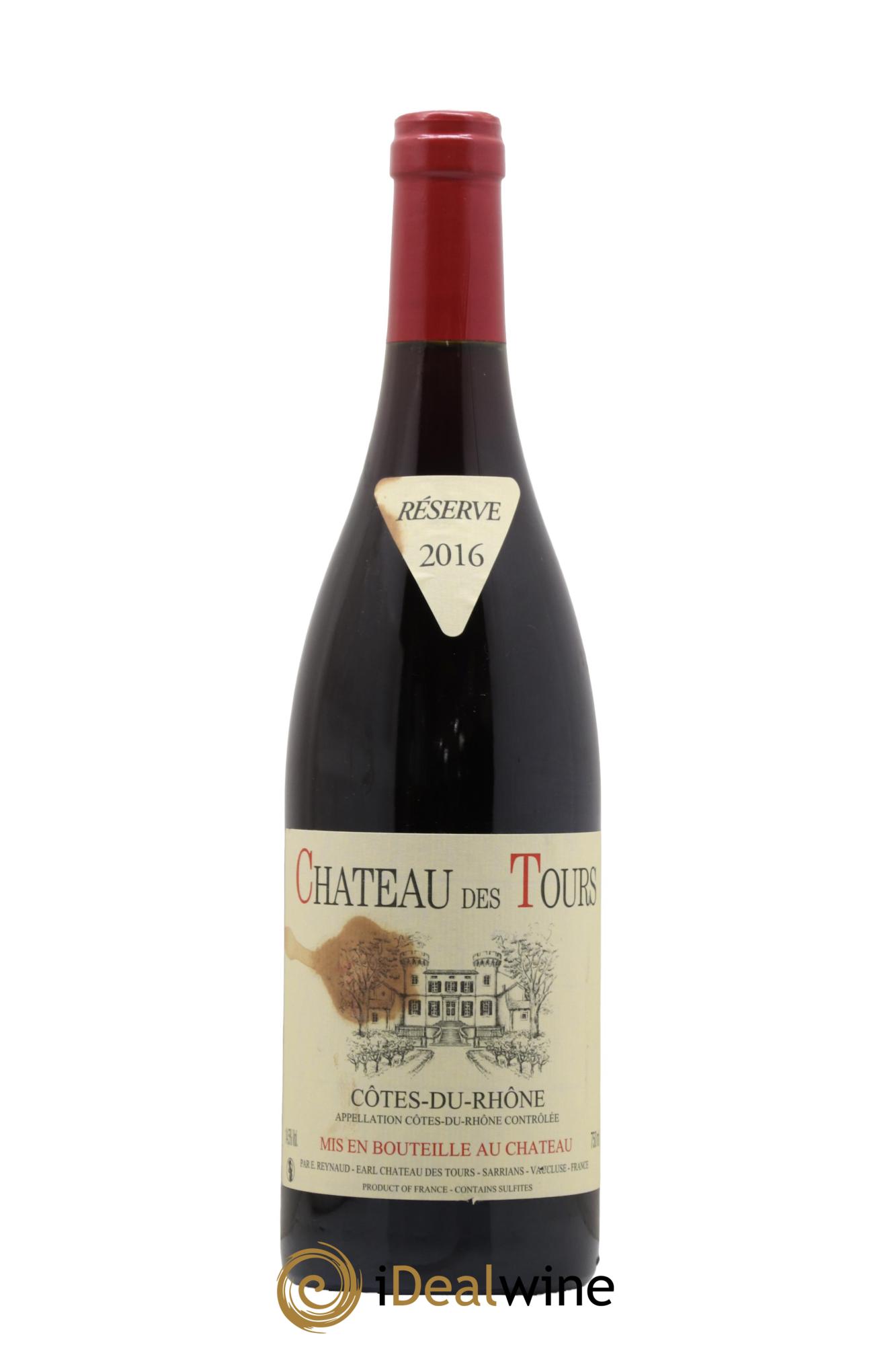 Côtes-du-Rhône Château des Tours Emmanuel Reynaud 2016 - Lot de 1 bouteille - 0