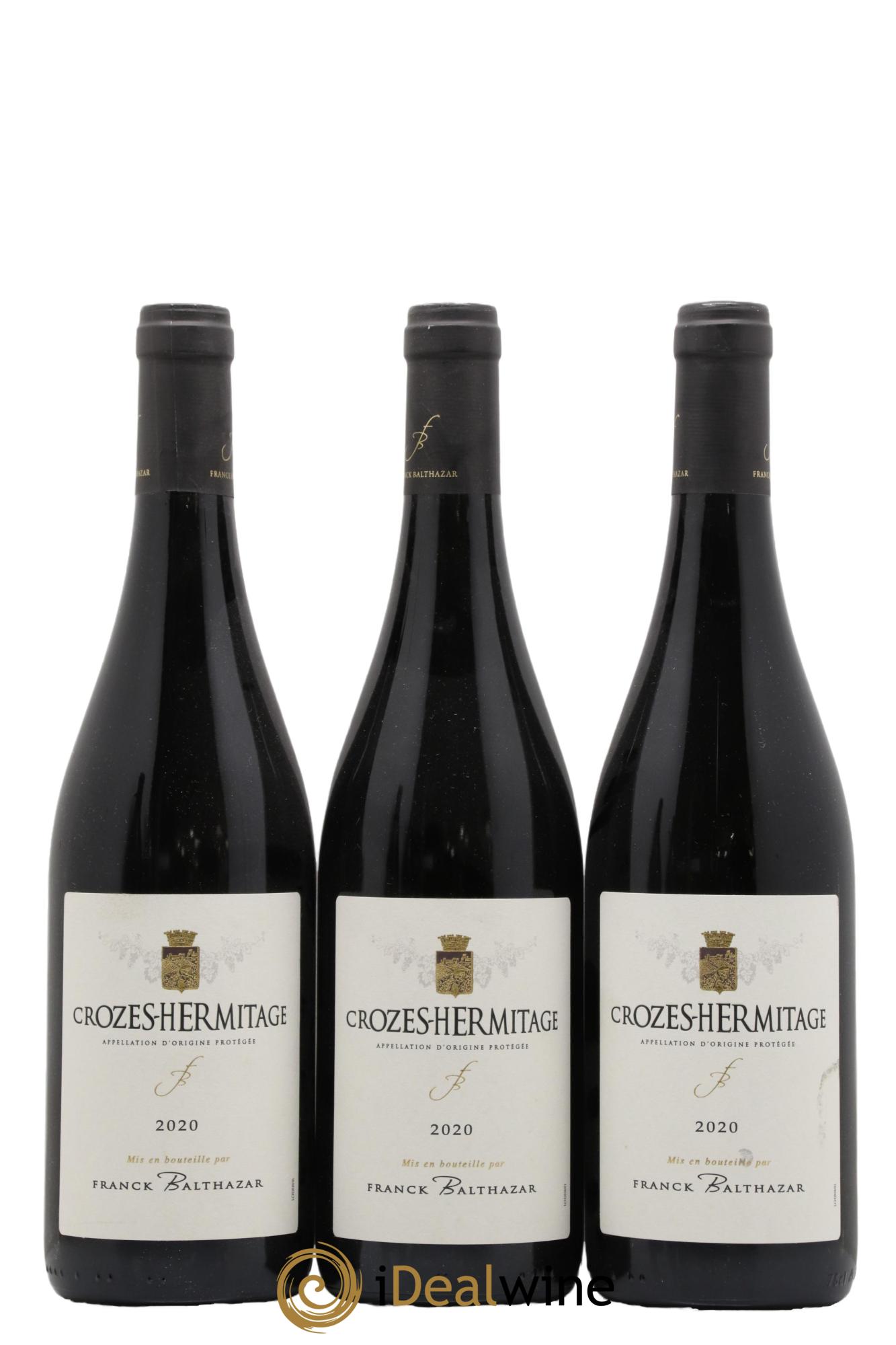 Crozes-Hermitage Franck Balthazar (Domaine) 2020 - Lot de 3 bouteilles - 0