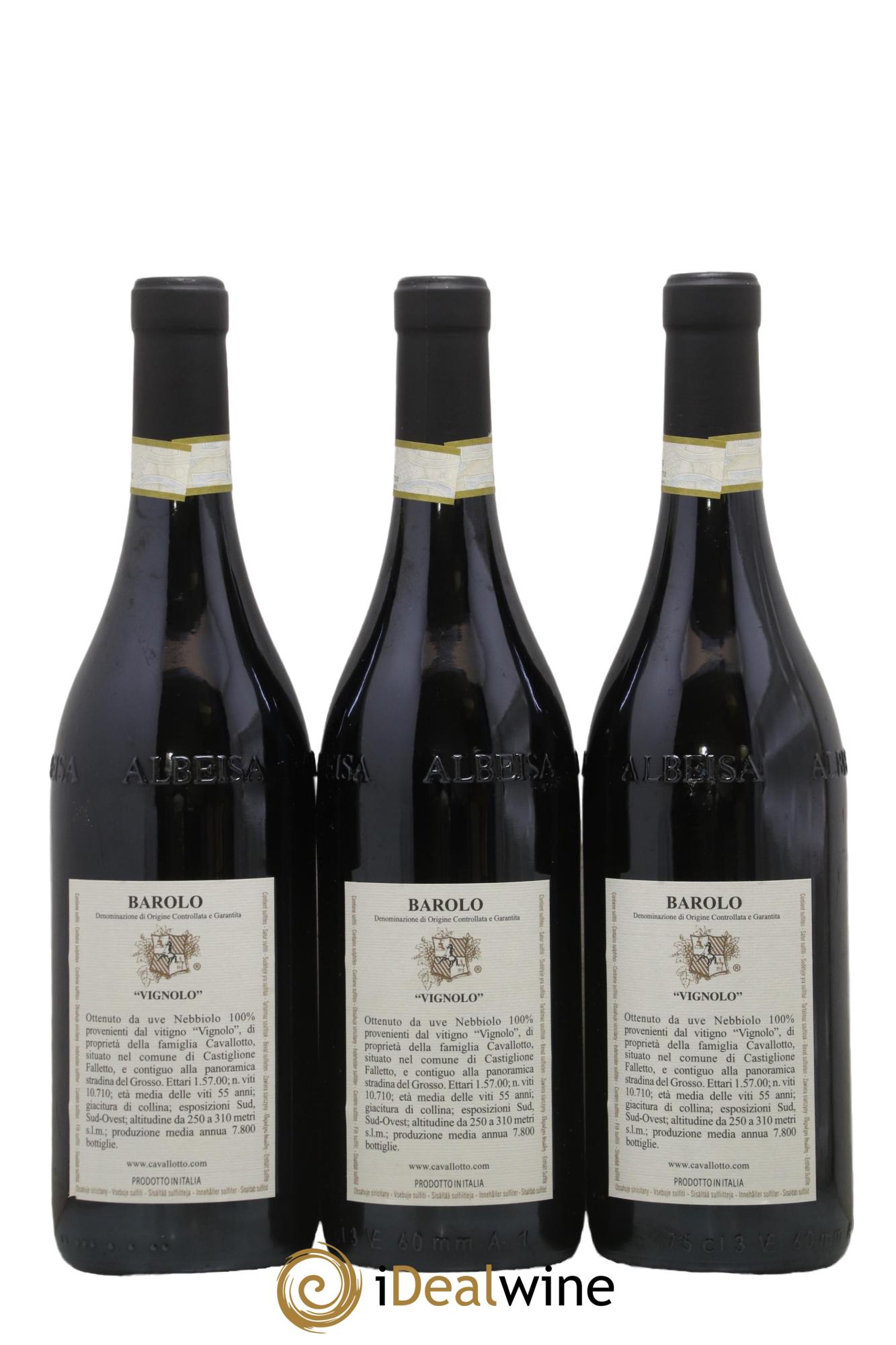 Barolo DOCG Cavallotto Riserva Vignolo 2013 - Posten von 3 Flaschen - 1