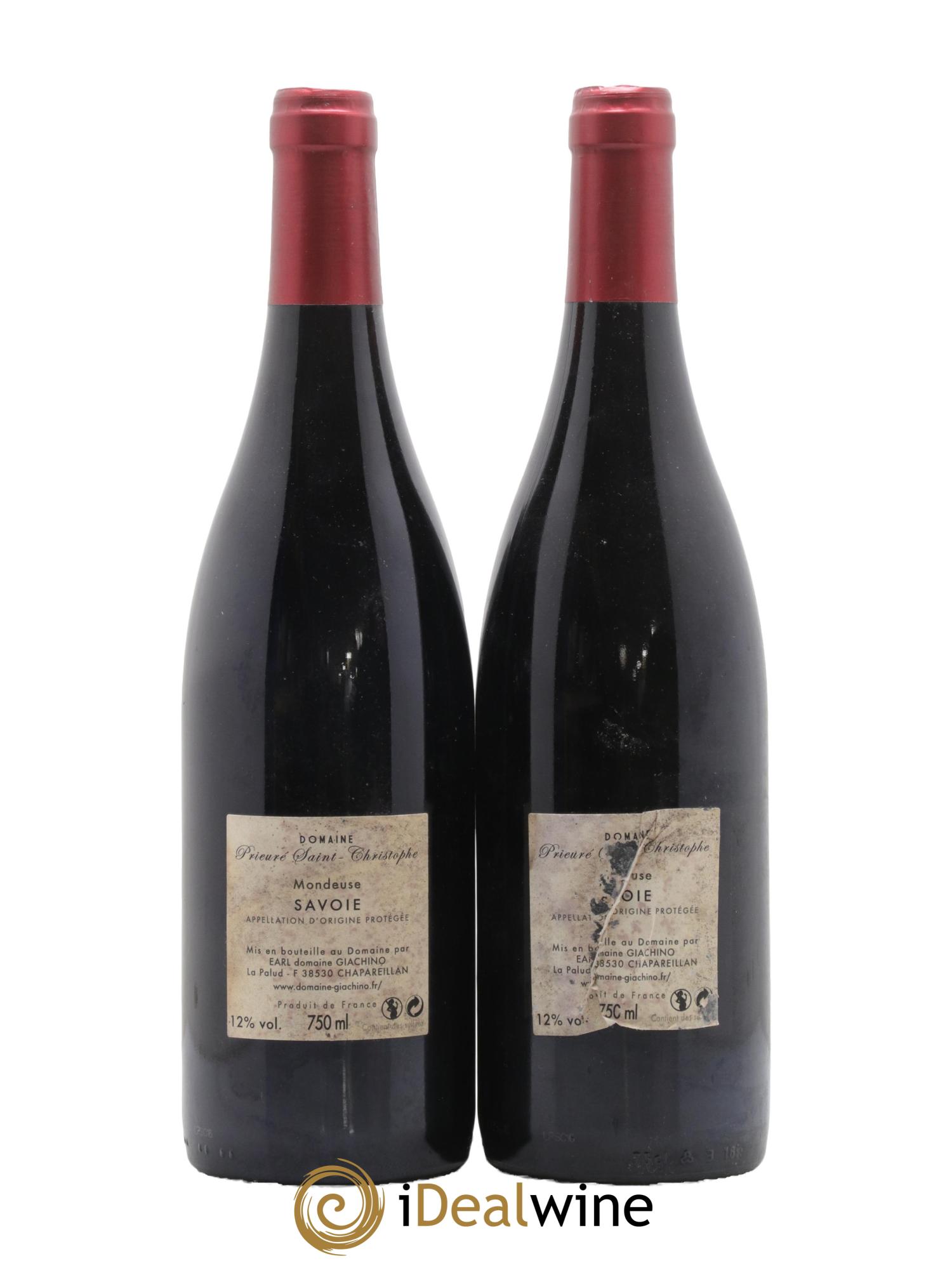 Vin de Savoie Mondeuse Prieuré Saint Christophe Giachino 2016 - Posten von 2 Flaschen - 1