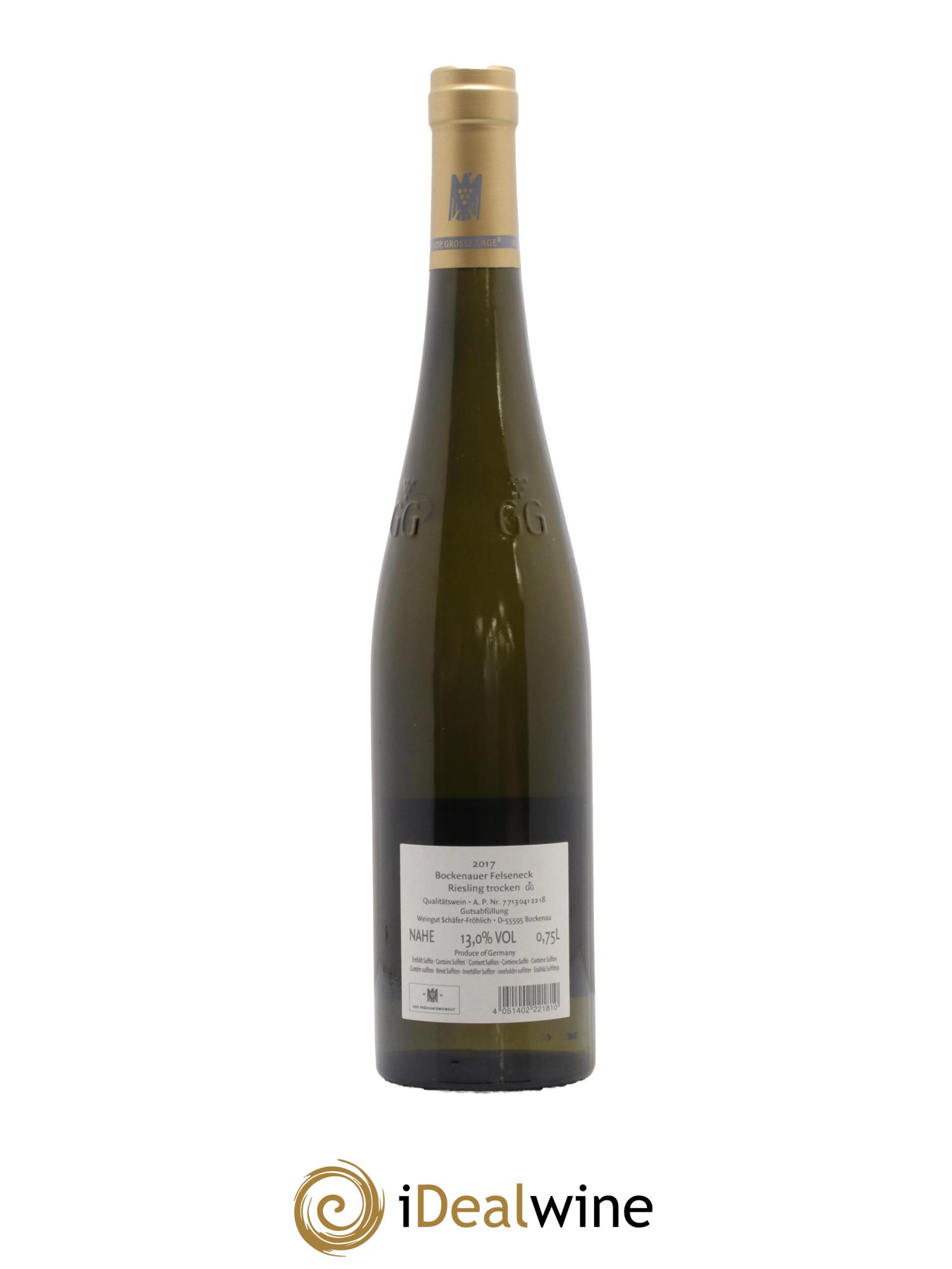 Riesling  Trocken GG Bockenauer Felseneck Schäfer-Fröhlich  2017 - Lotto di 1 bottiglia - 1