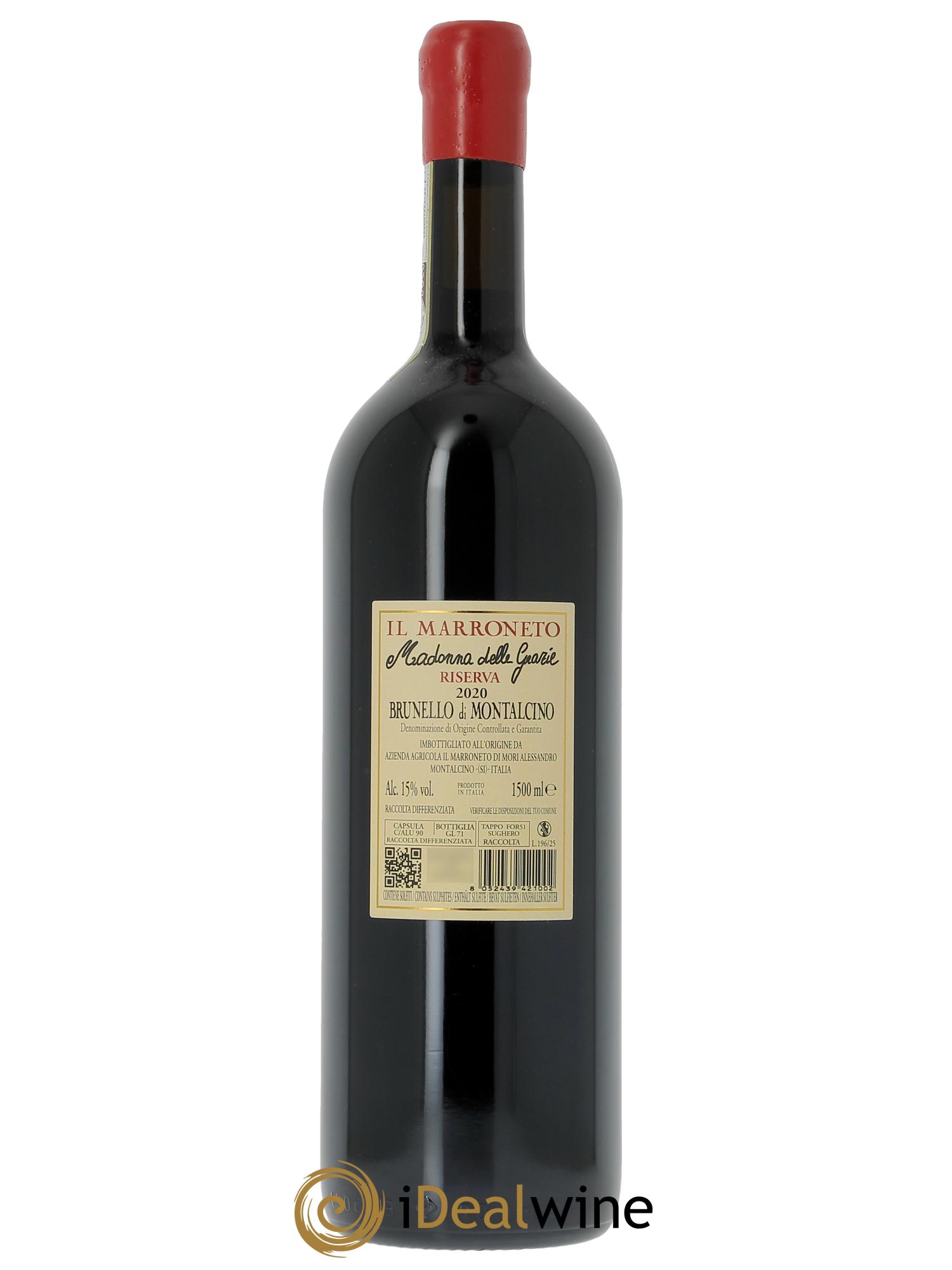 Brunello di Montalcino DOCG Madonna delle Grazie Riserva Il Marroneto  2020 - Lot of 1 magnum - 2