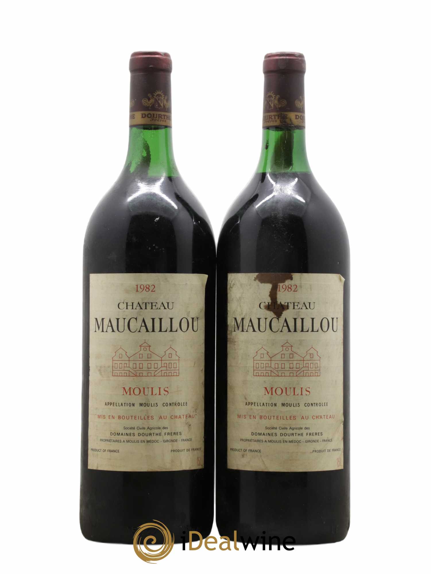Château Maucaillou 1982 - Lot de 2 magnums - 0
