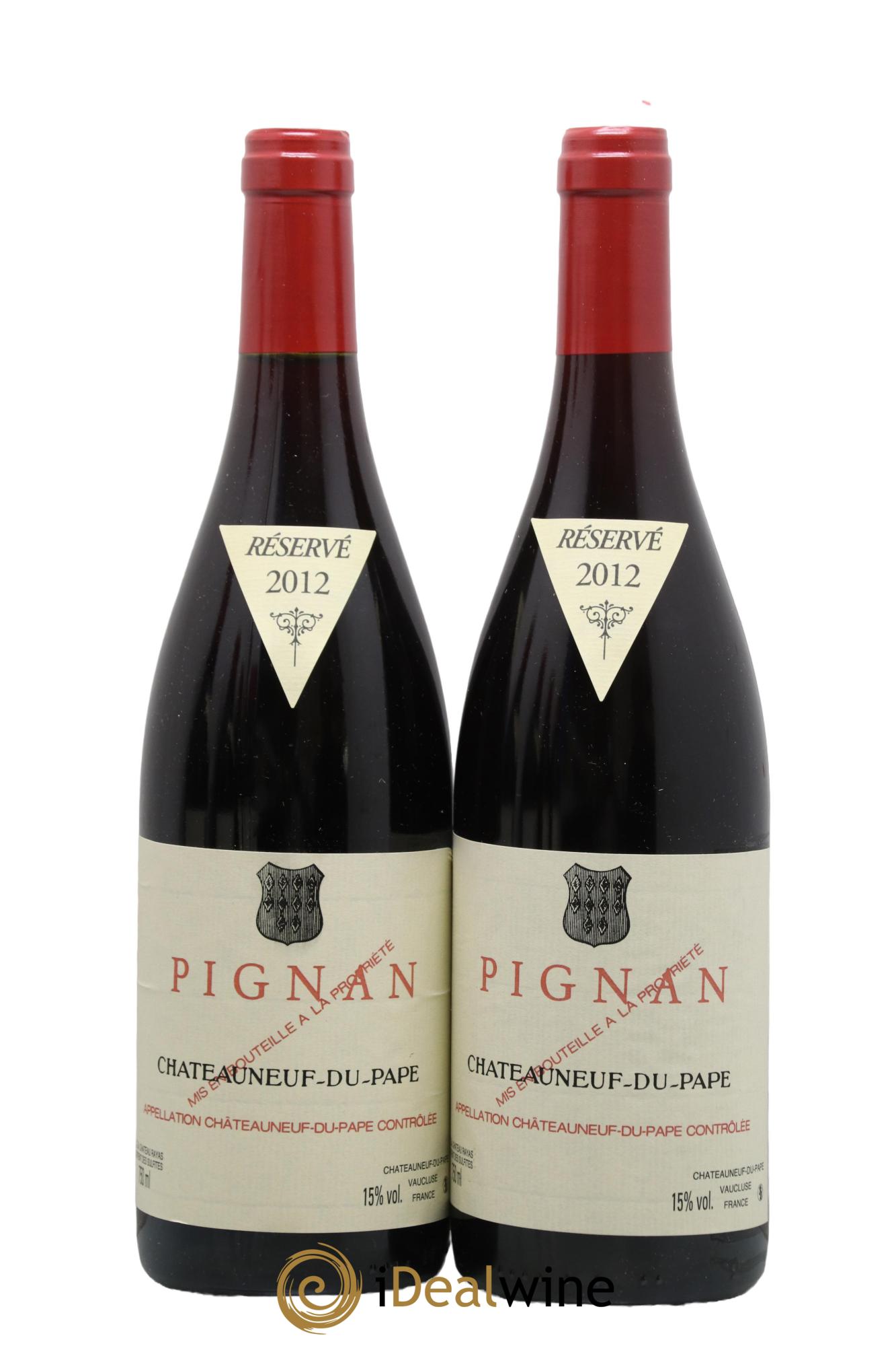Châteauneuf-du-Pape Pignan Emmanuel Reynaud 2012 - Lot de 2 bouteilles - 0