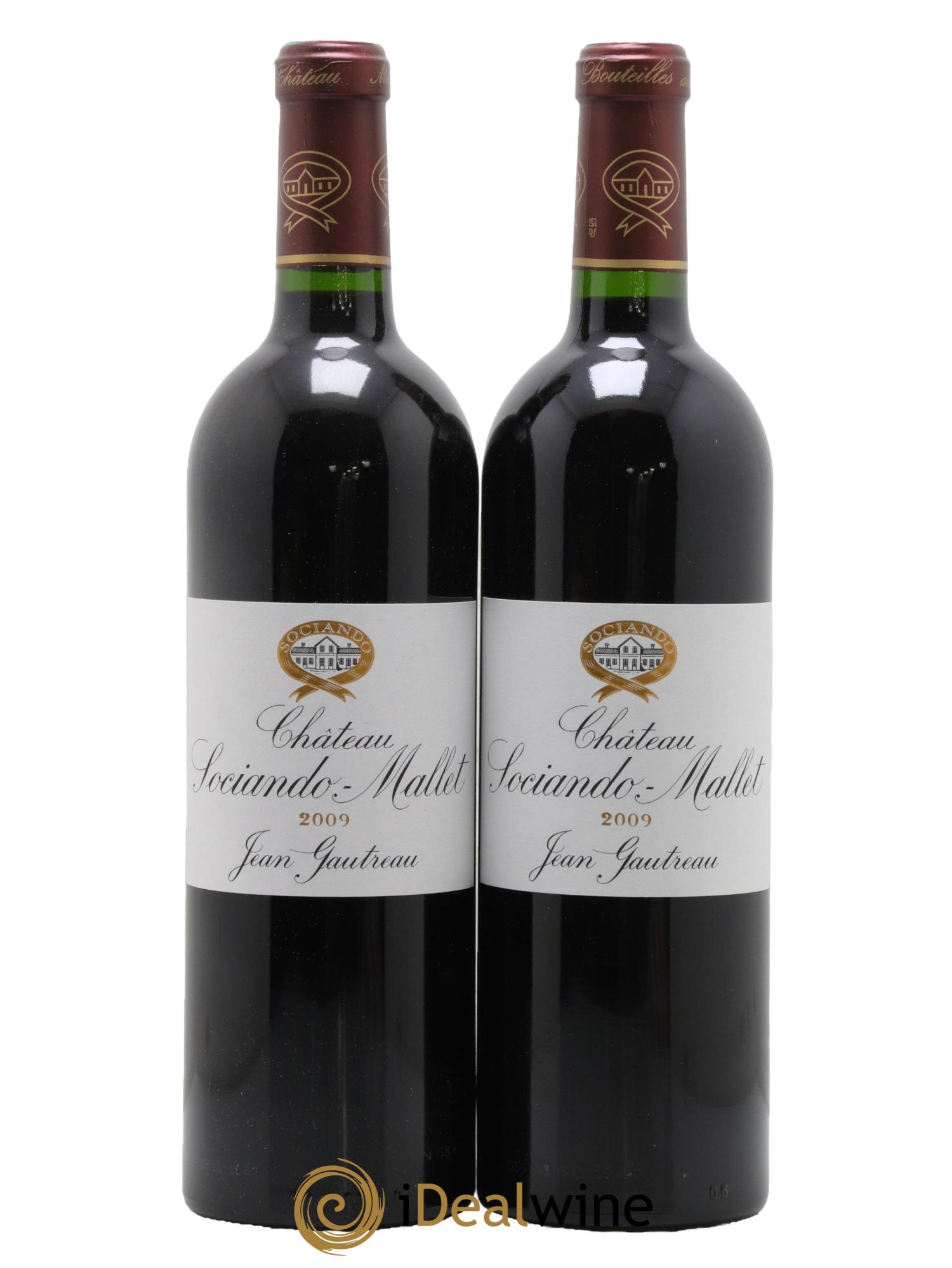 Château Sociando Mallet 2009 - Lot de 2 bouteilles - 0