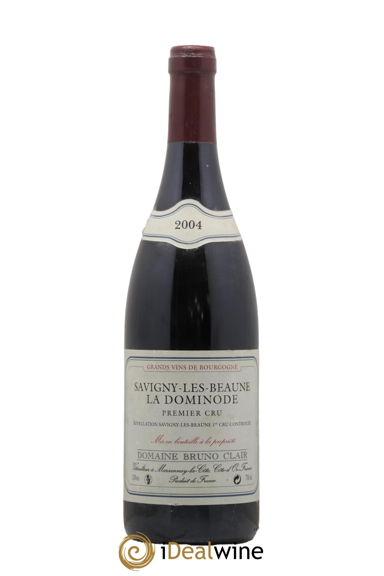 Savigny-lès-Beaune 1er Cru La Dominode Bruno Clair (Domaine) 2004 - Lot de 1 bouteille - 0
