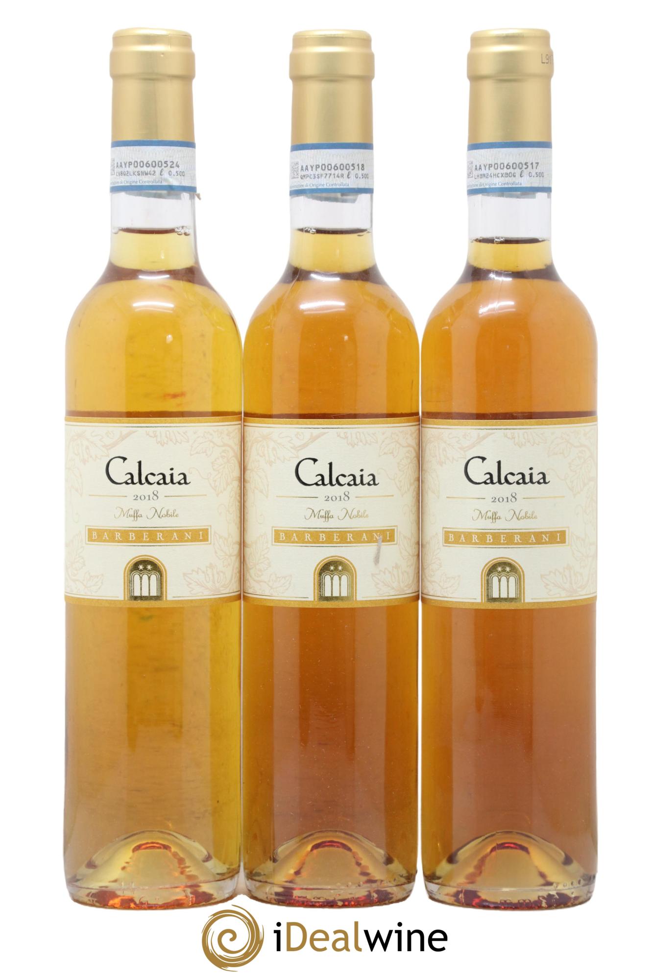 Italie Umbria Orvietto Calcaia Muffa Noble Barberani 2018 - Lot of 3 500ml formats - 0