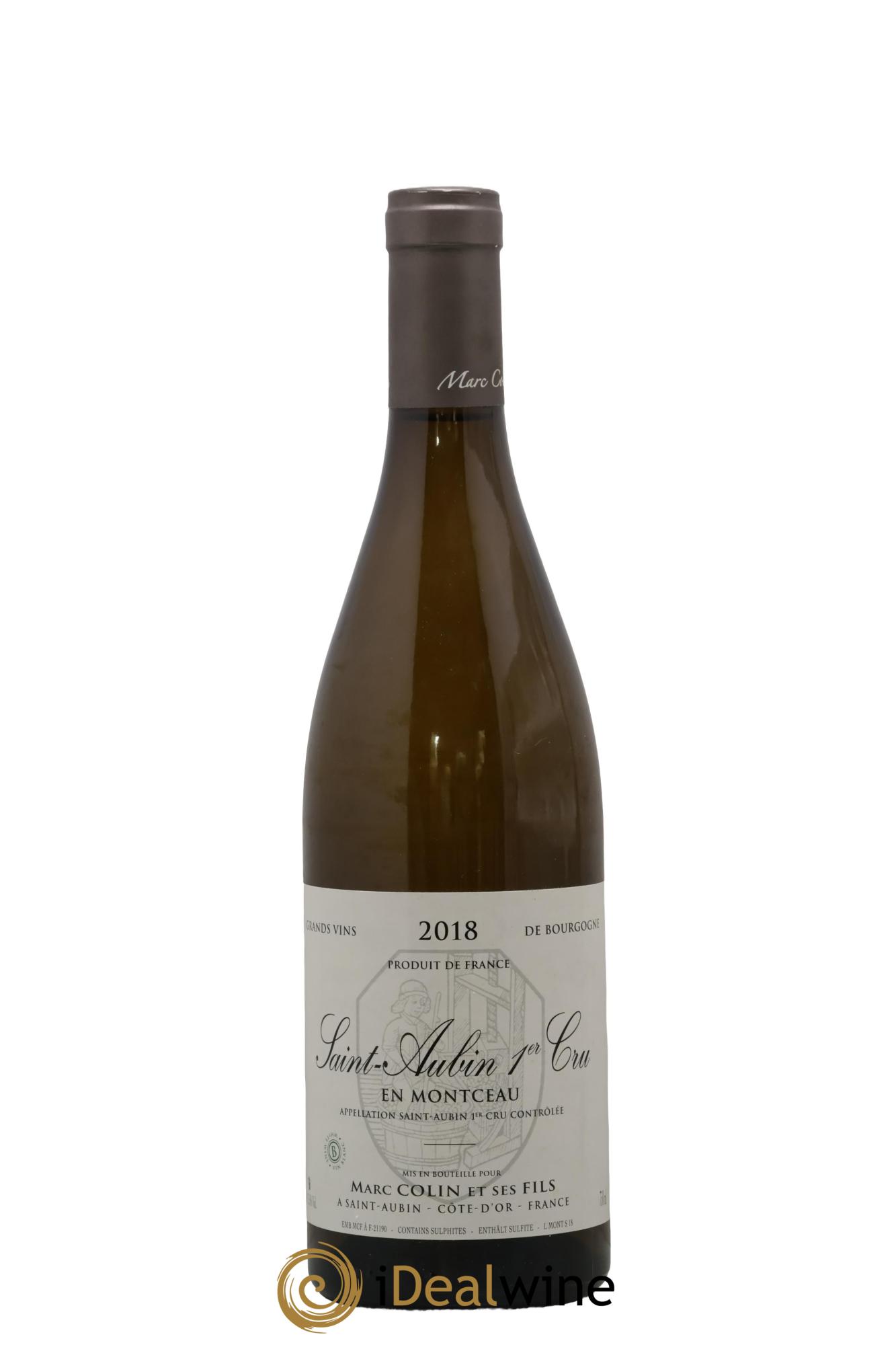 Saint-Aubin 1er Cru En Montceau Marc Colin & Fils 2018 - Lot de 1 bouteille - 0