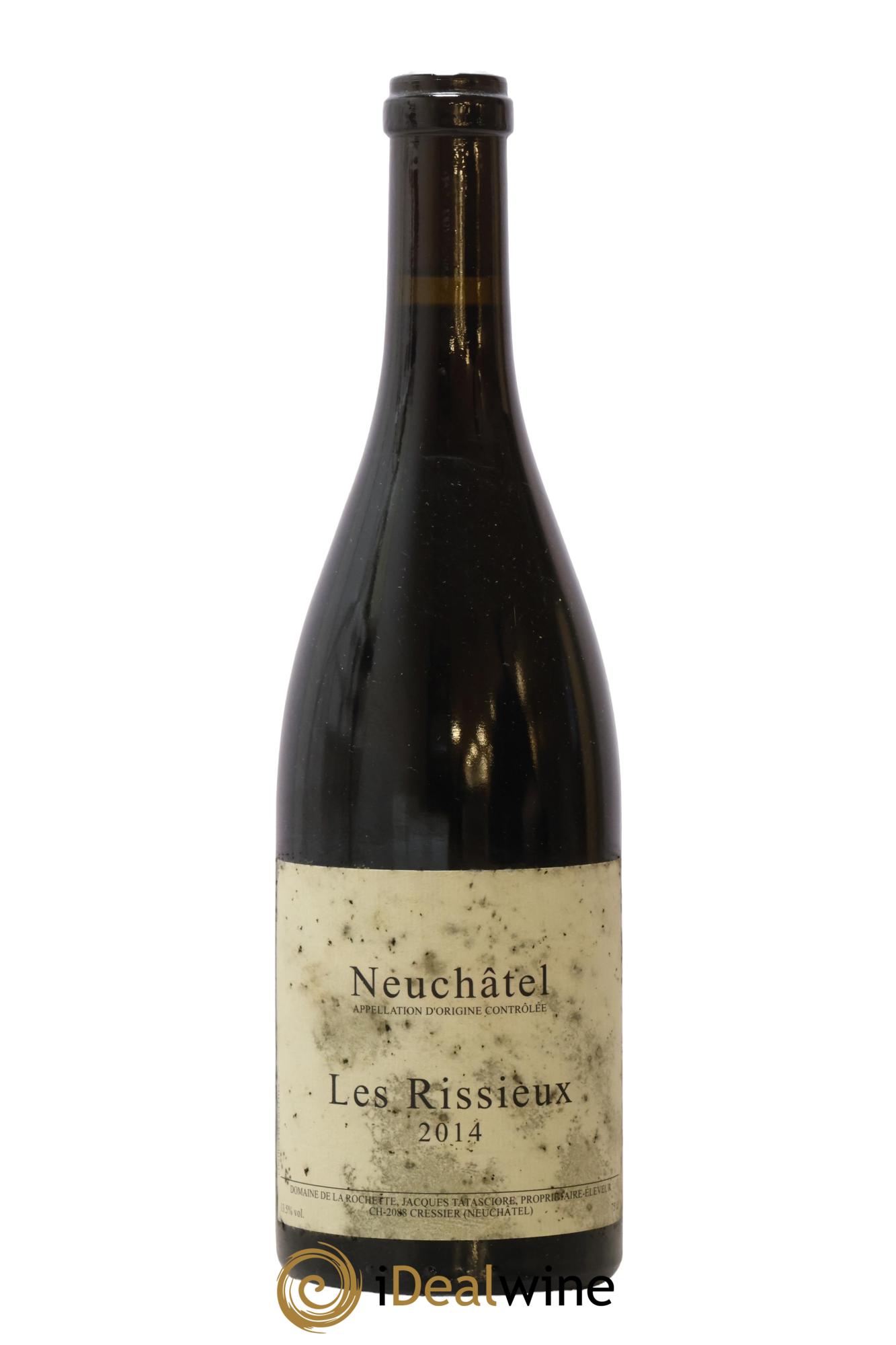 Neuchâtel Les Rissieux Jacques Tatasciore Domaine de la Rochette Suisse Neuchatel Les Rissieux Domaine De La Rochette 2014 - Lot de 1 bouteille - 0