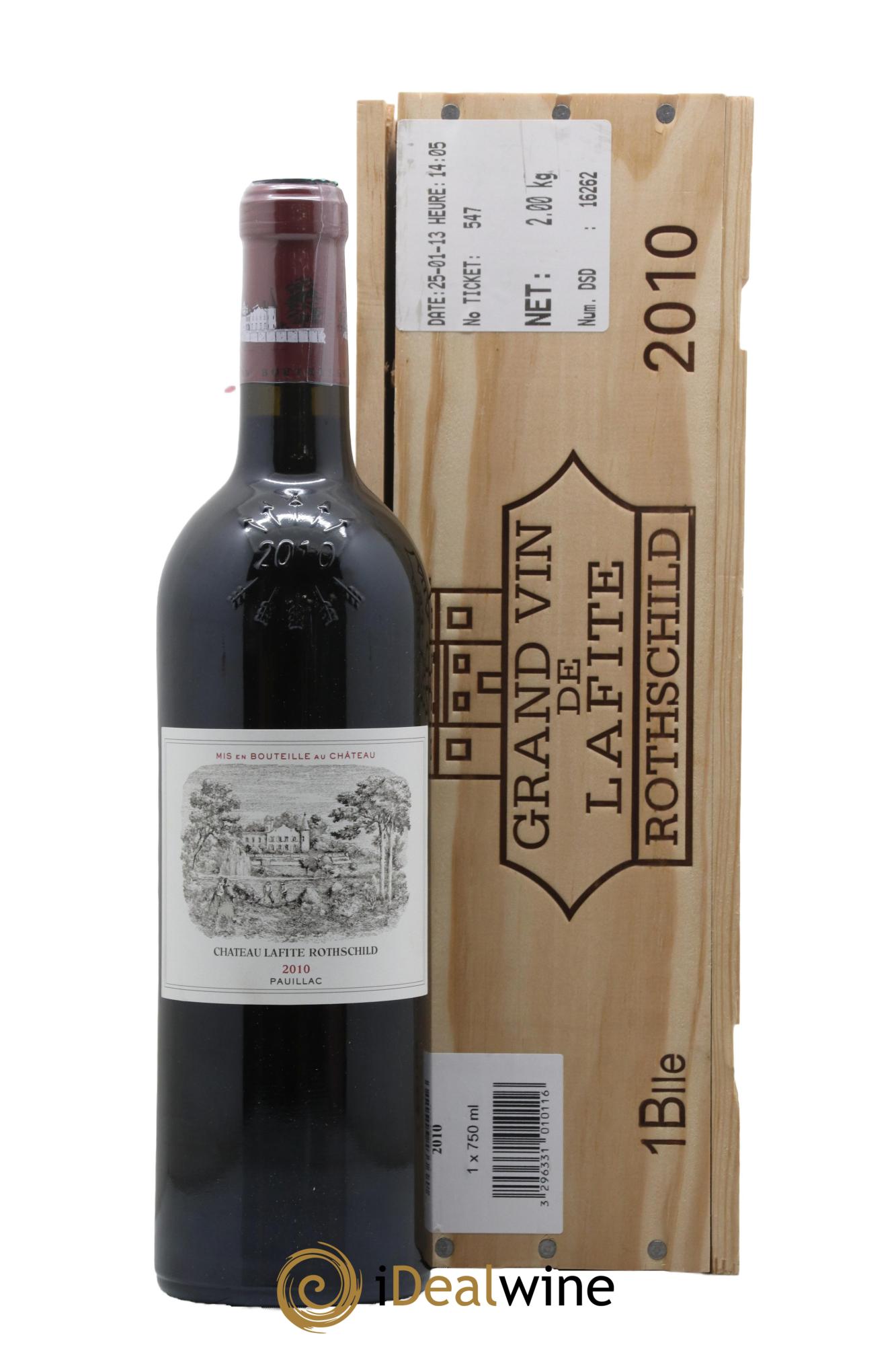 Château Lafite Rothschild 1er Grand Cru Classé 2010 - Posten von 1 Flasche - 1