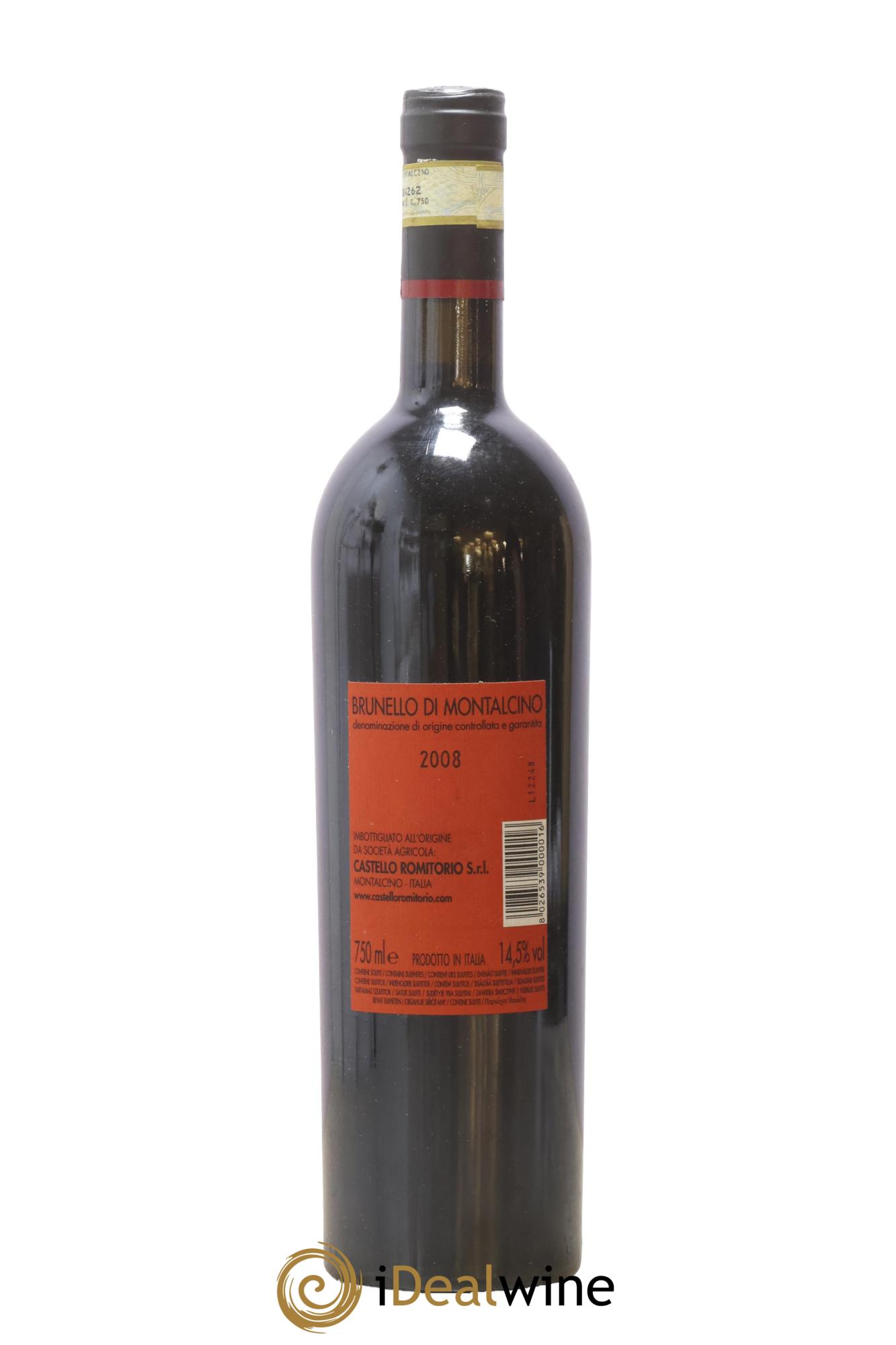 Brunello di Montalcino Castello Romitorio 2008 - Lot de 1 bouteille - 1