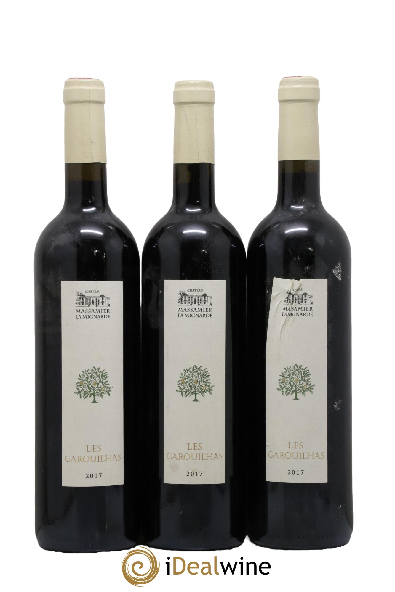 Minervois Ancienne Villa Romaine Garouilhas Massamier Mignarde 2017 - Lot of 3 bottles - 0