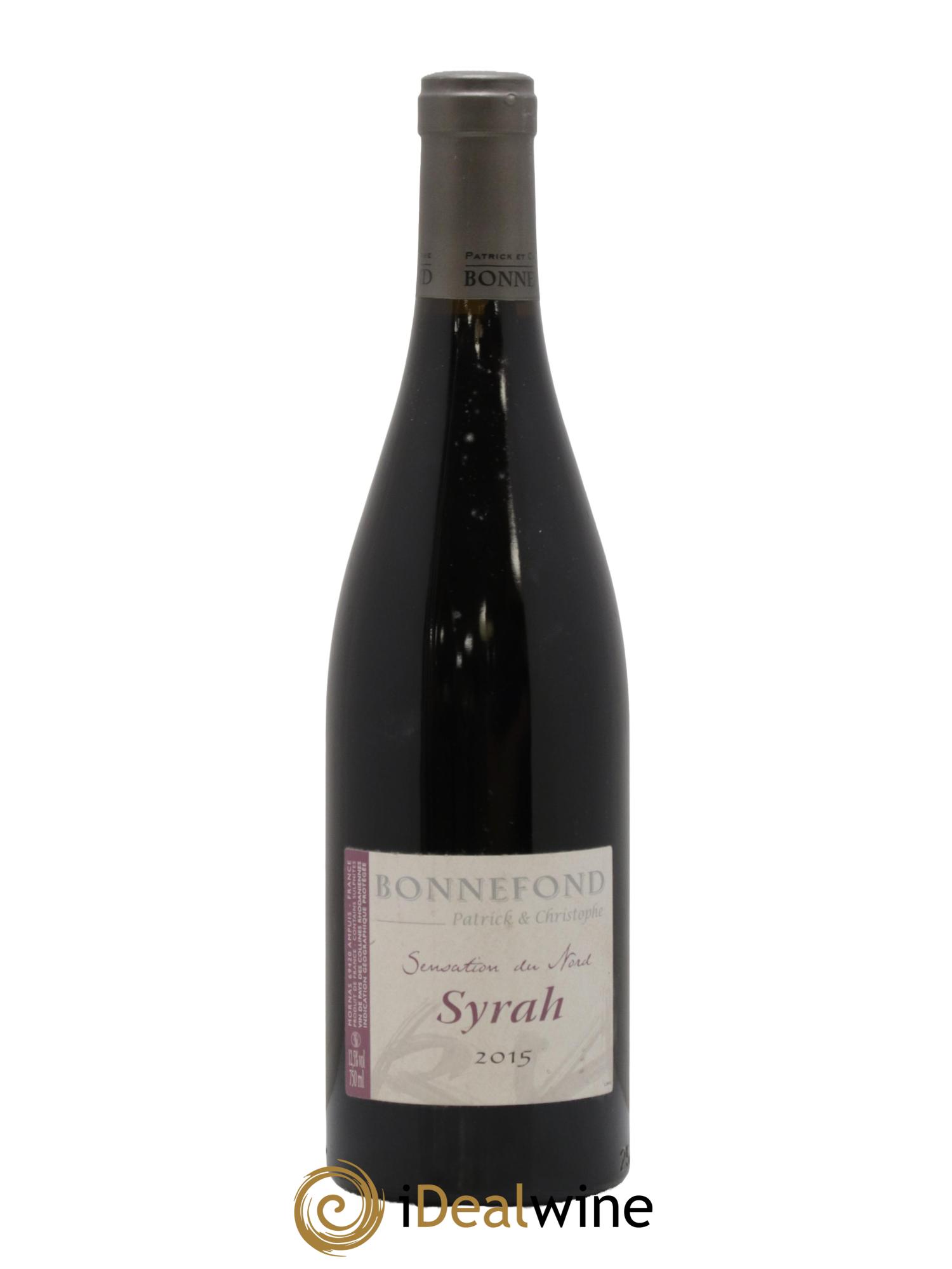 Vin de France Syrah Sensation du Nord Patrick et Christophe Bonnefond 2015 - Lot de 1 bouteille - 0