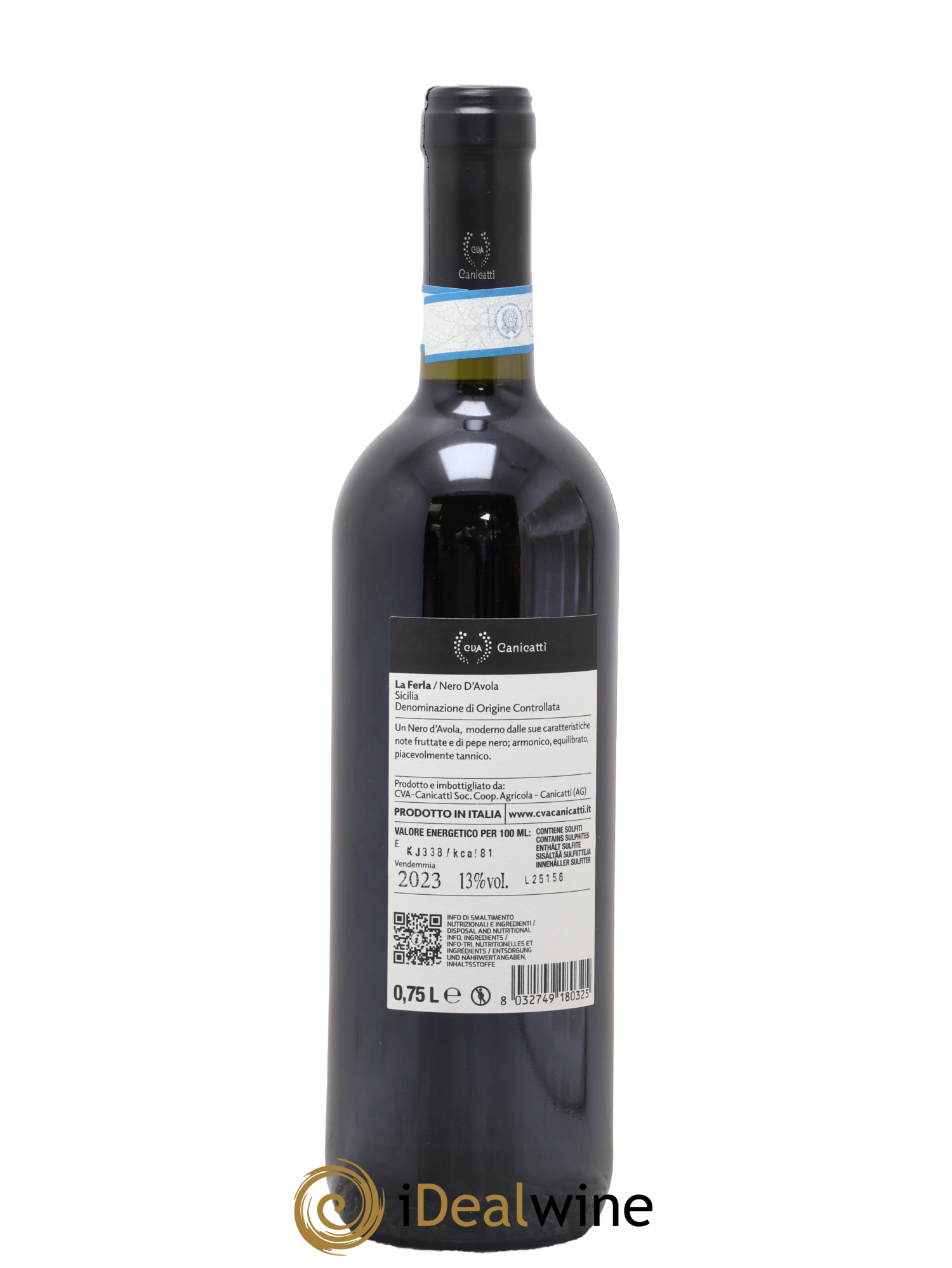 Italie Nero d'Avola La Ferla Sicilia Cantina di Canicatti 2023 - Lot de 1 bouteille - 1