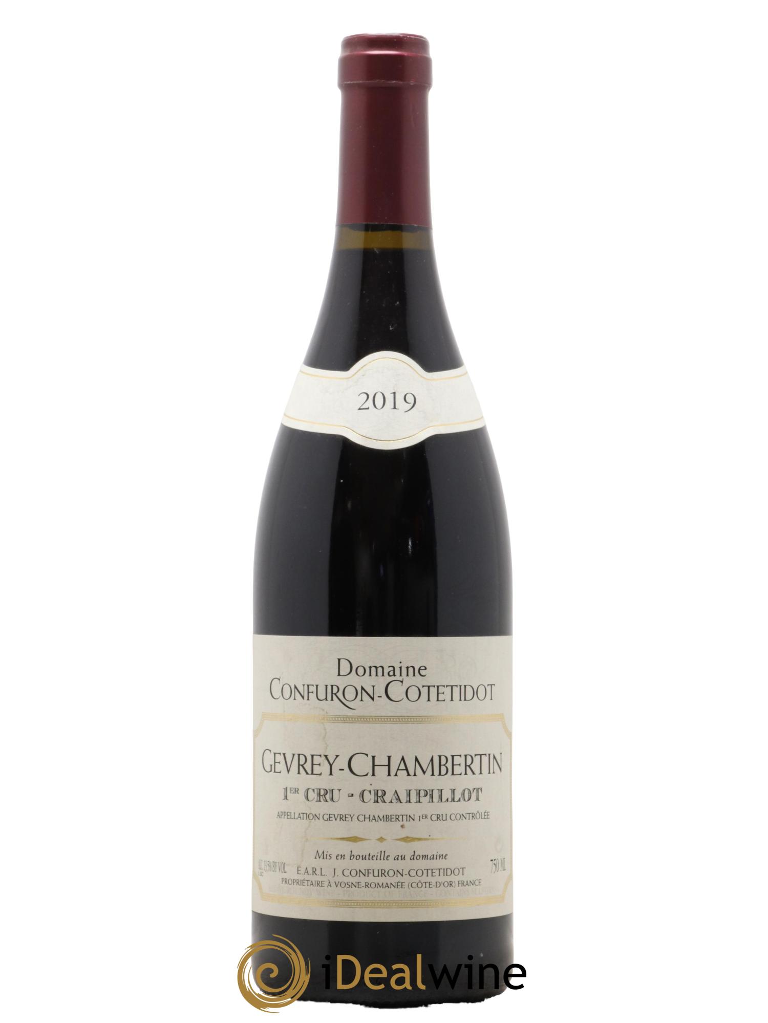 Gevrey-Chambertin 1er Cru Craipillot Confuron-Cotetidot 2019 - Lot de 1 bouteille - 0