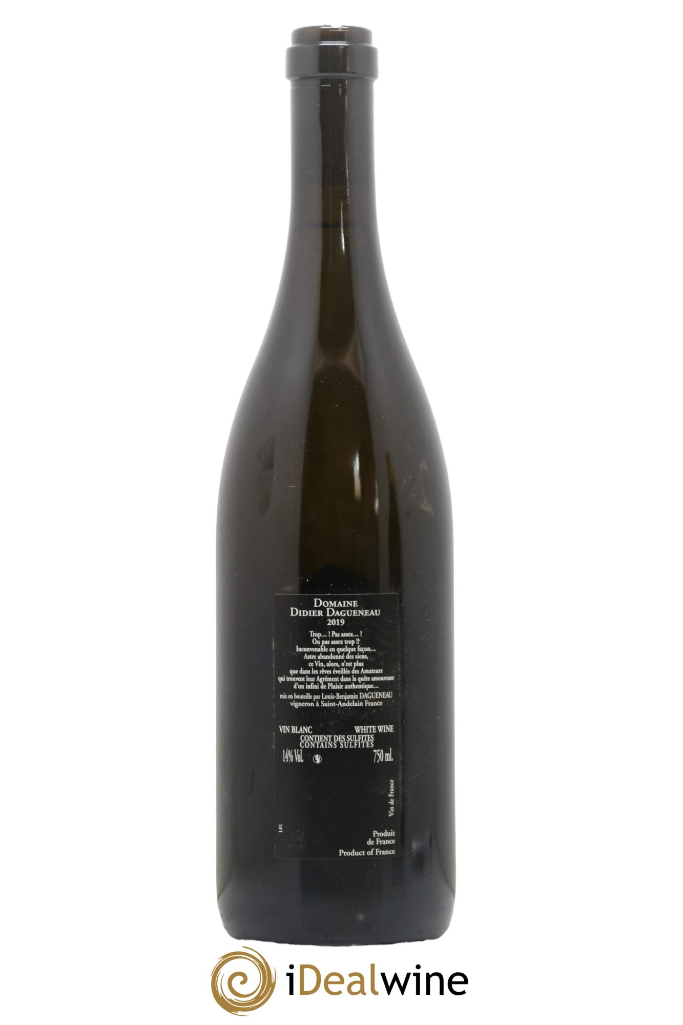 Vin de France (anciennement Pouilly-Fumé) Silex Dagueneau (Domaine Didier - Louis-Benjamin) 2019 - Posten von 1 Flasche - 1