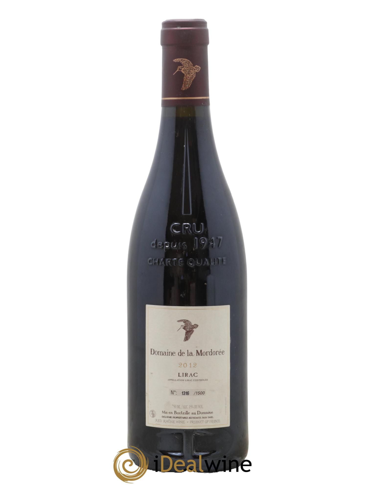 Lirac La Plume du Peintre La Mordorée (Domaine de) 2012 - Lot de 1 bouteille - 1