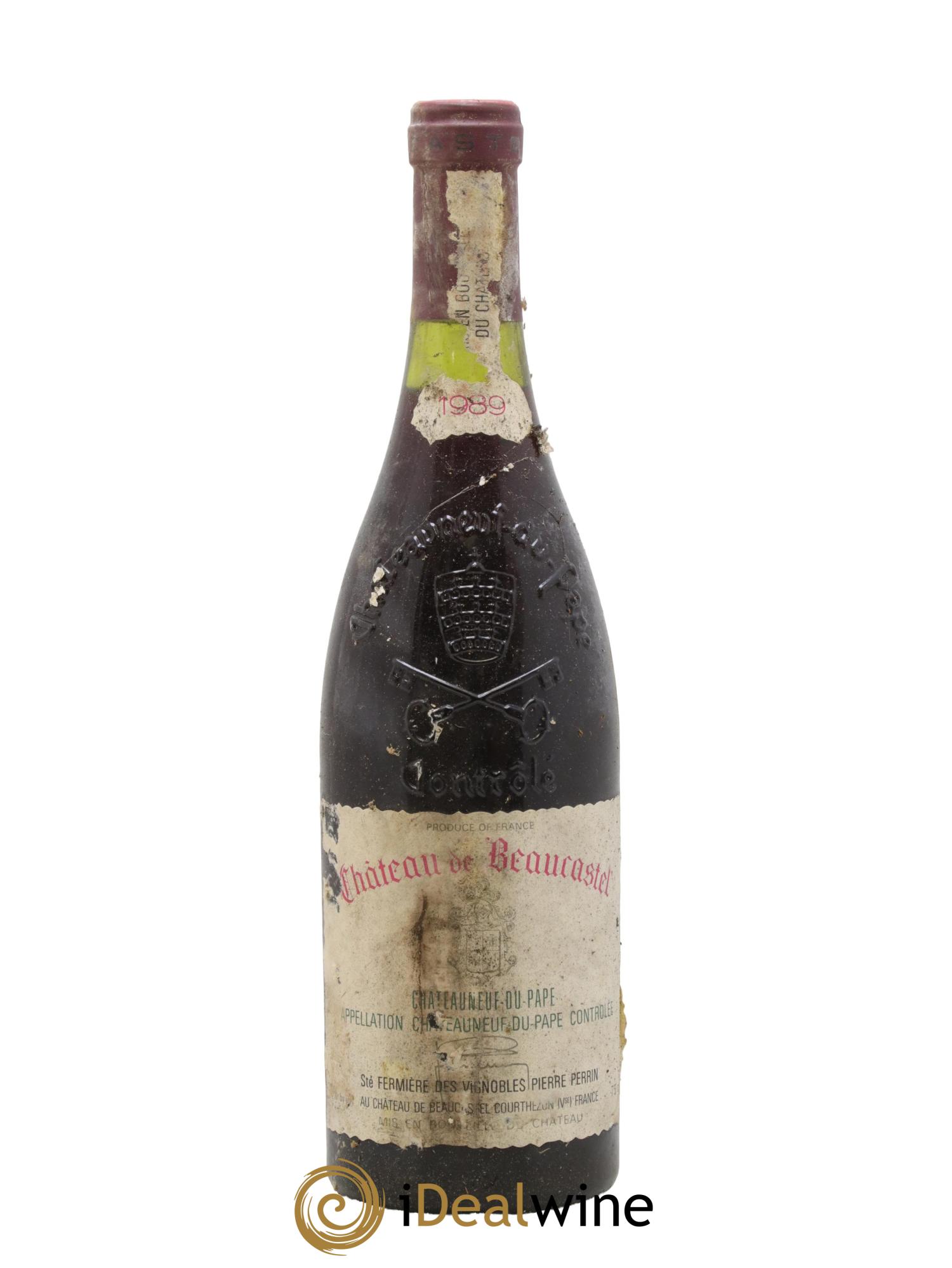 Châteauneuf-du-Pape Château de Beaucastel Famille Perrin 1989 - Posten von 1 Flasche - 0