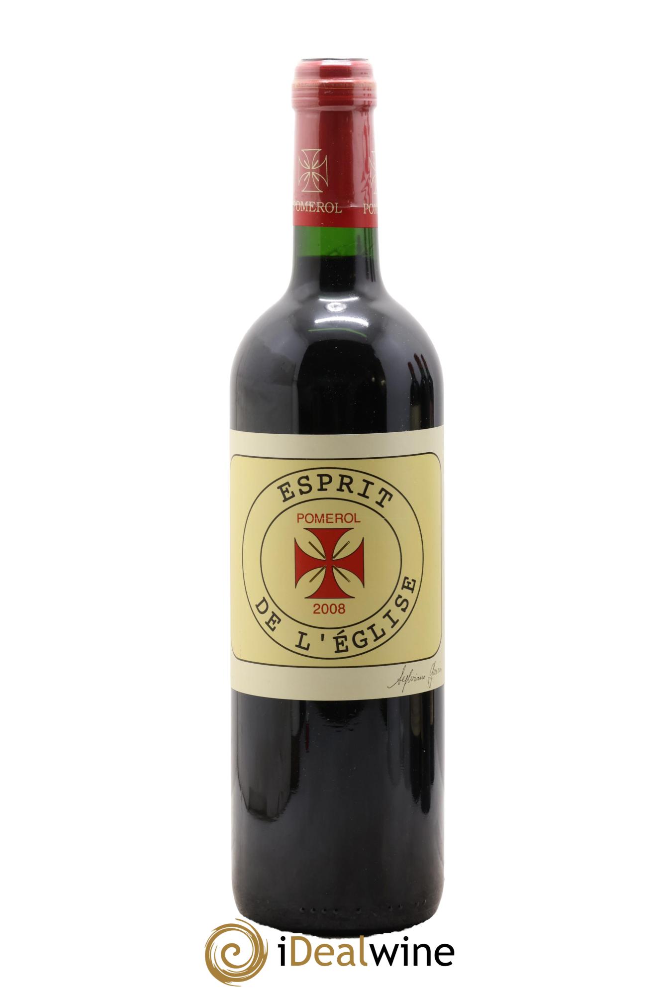 Pomerol Esprit de l'Eglise Château de L'Eglise 2008 - Lot de 1 bouteille - 0