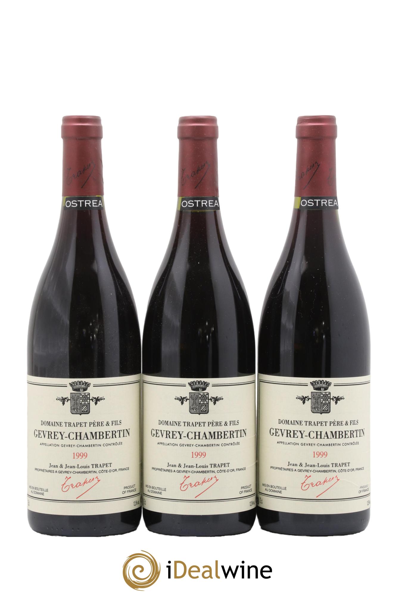 Gevrey-Chambertin Ostrea Domaine Trapet 1999 - Lot de 3 bouteilles - 0