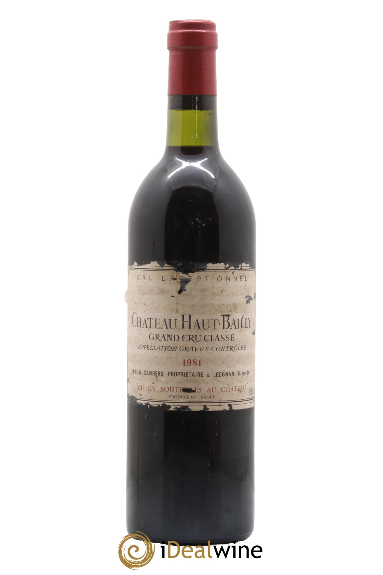 Château Haut-Bailly Cru Classé de Graves 1981 - Lot of 1 bottle - 0