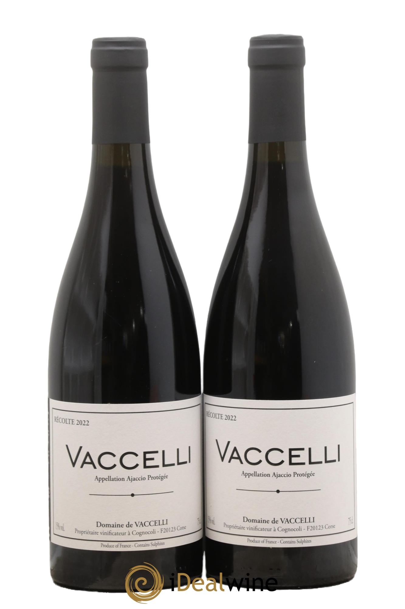 Ajaccio Vaccelli 2022 - Posten von 2 Flaschen - 0