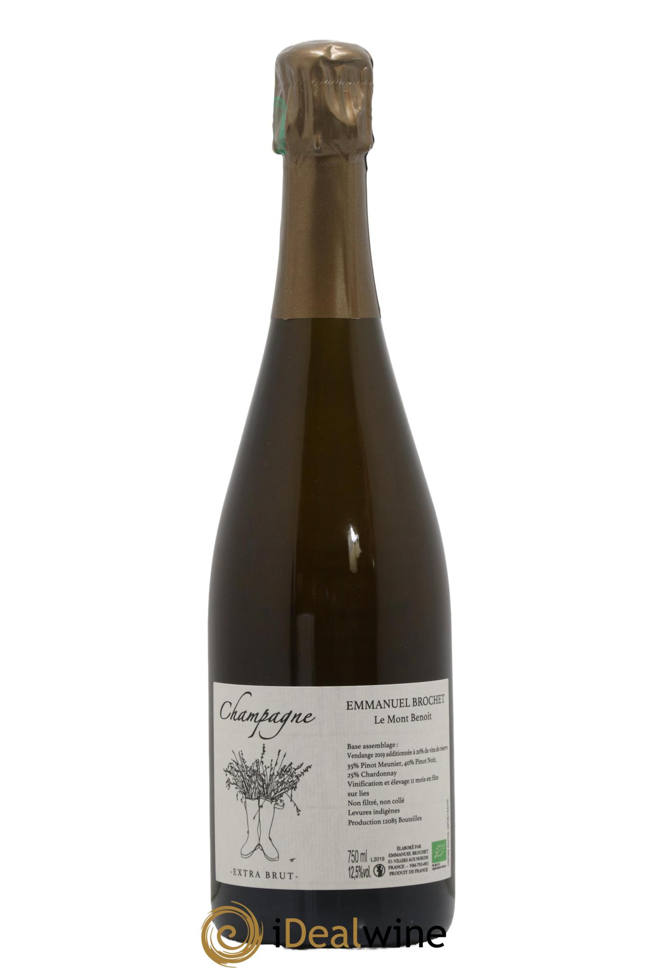 Le Mont Benoit Extra-Brut Emmanuel Brochet - Lot de 1 bouteille - 0
