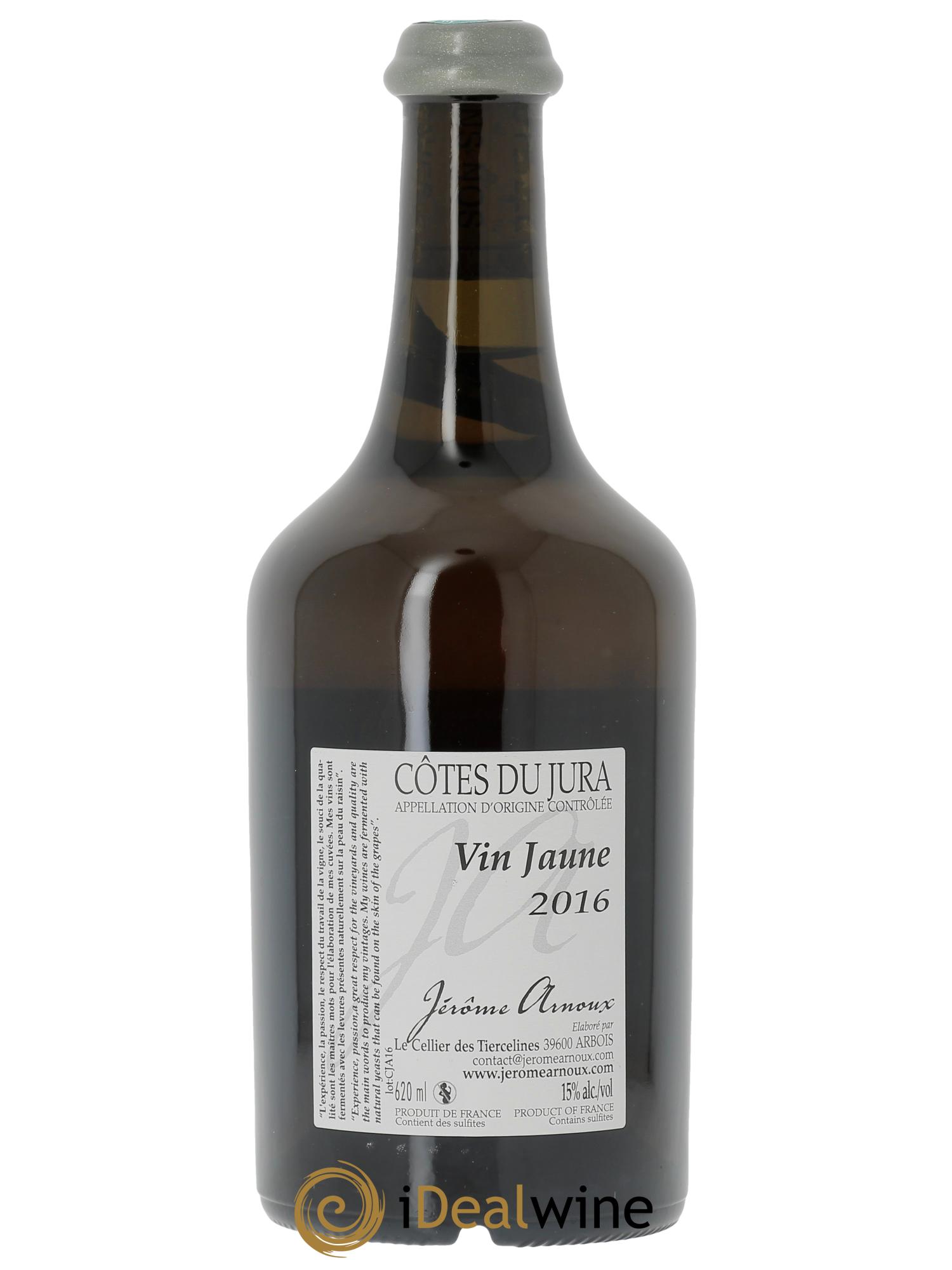 Arbois Vin Jaune Jérôme Arnoux  2016 - Posten von 1 Flasche - 1