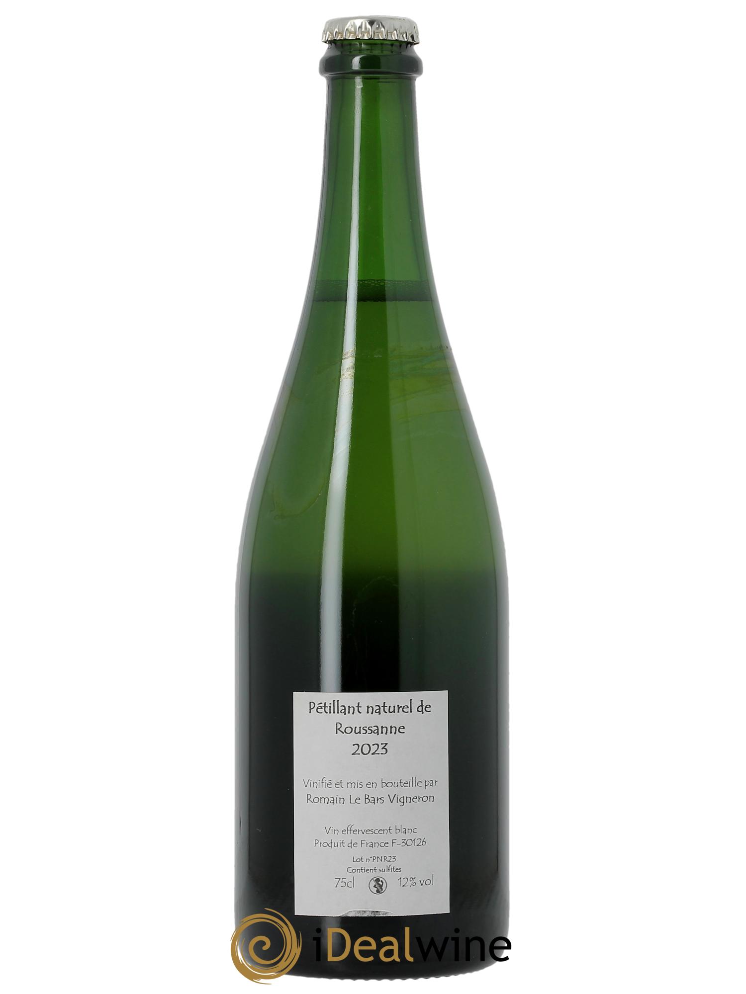Vin de France Pet Nat Roussanne Romain Le Bars 2023 - Lot of 1 bottle - 1
