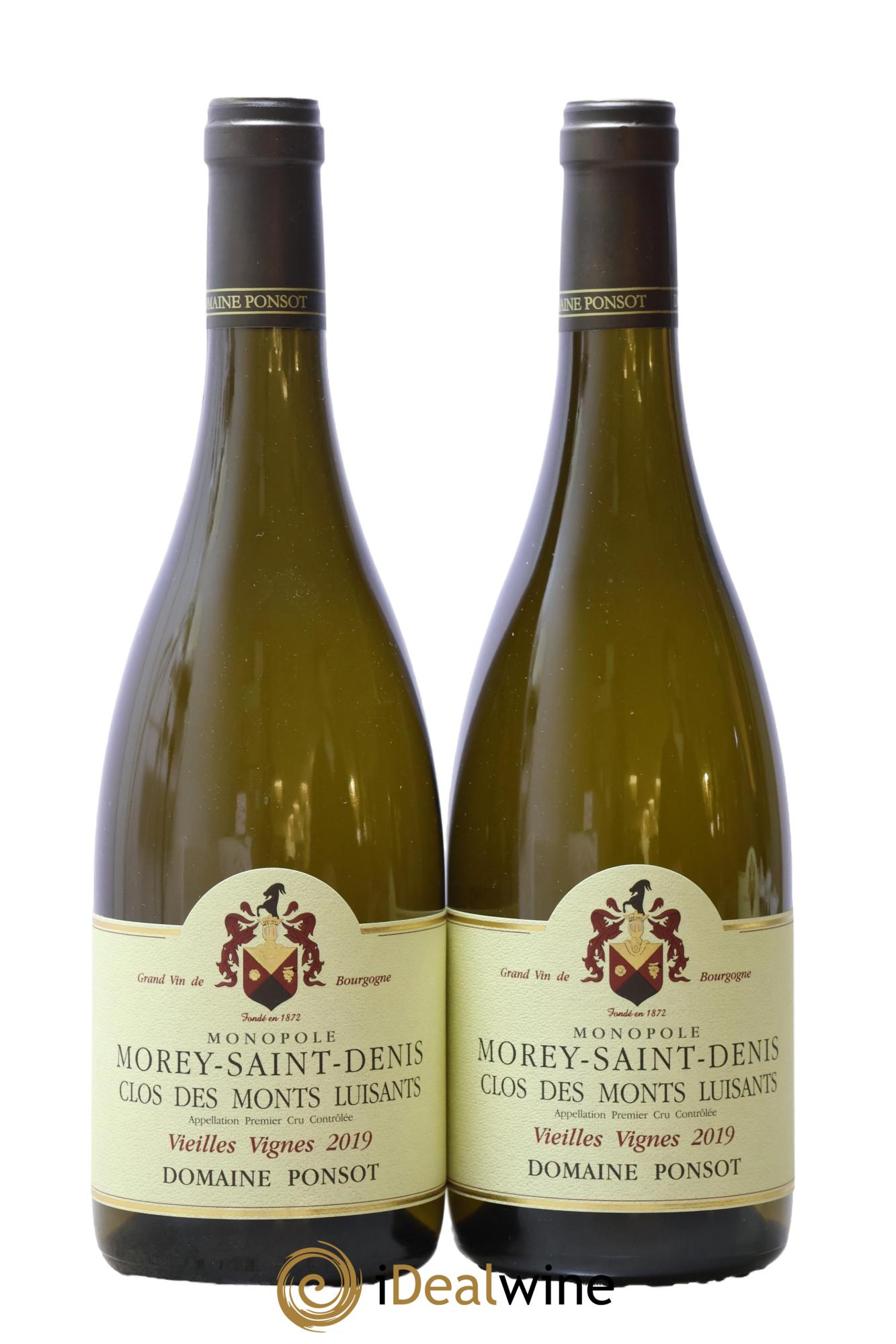 Morey-Saint-Denis 1er Cru Clos des Monts Luisants Vieilles Vignes Ponsot (Domaine) 2019 - Lot de 2 bouteilles - 0
