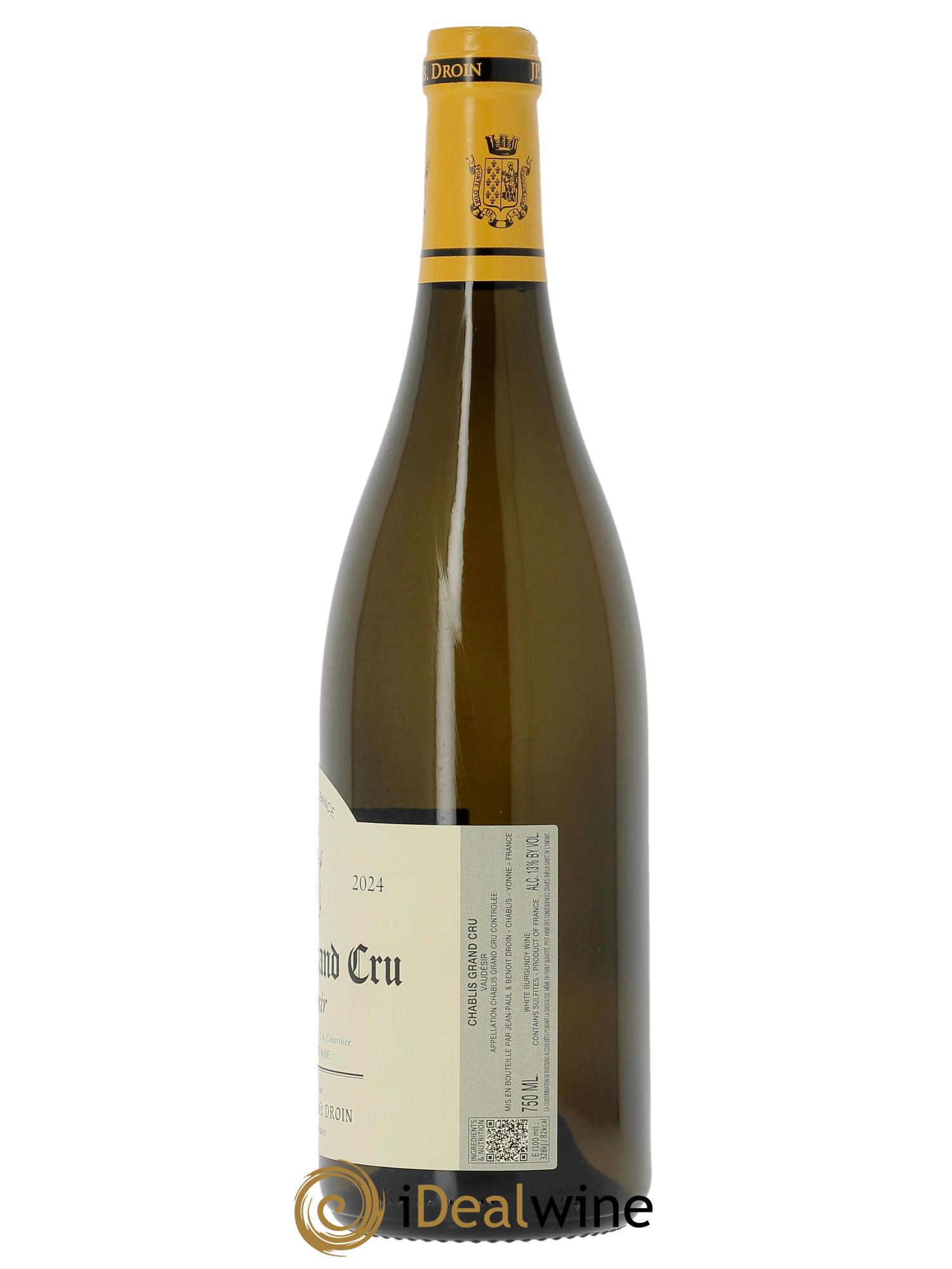 Chablis Grand Cru Vaudésir Jean-Paul & Benoît Droin (Domaine) 2024 - Lotto di 1 bottiglia - 1