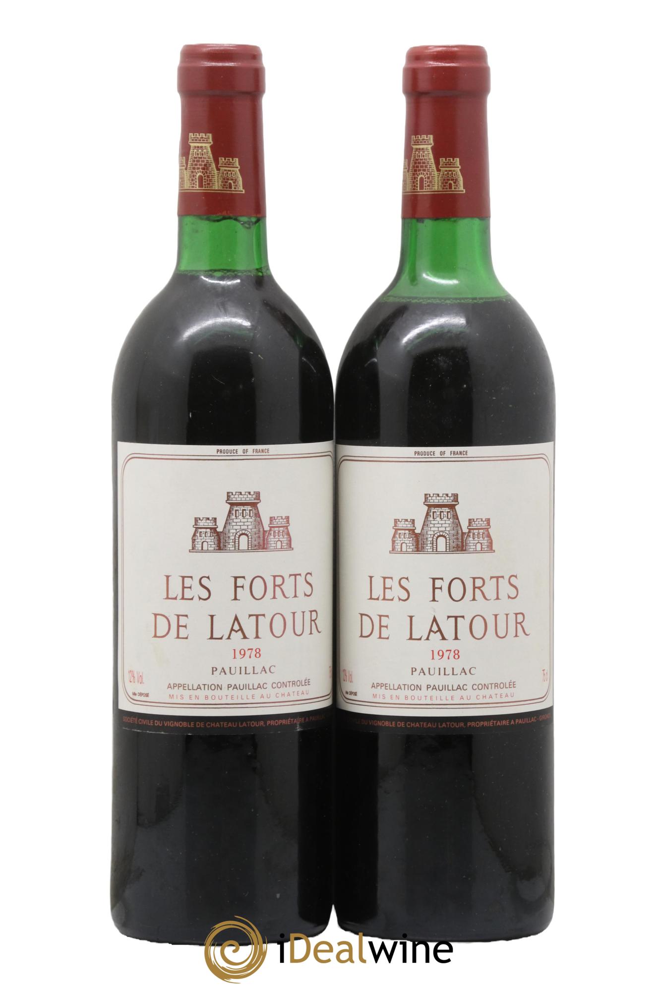 Les Forts de Latour Second Vin 1978 - Lot of 2 bottles - 0