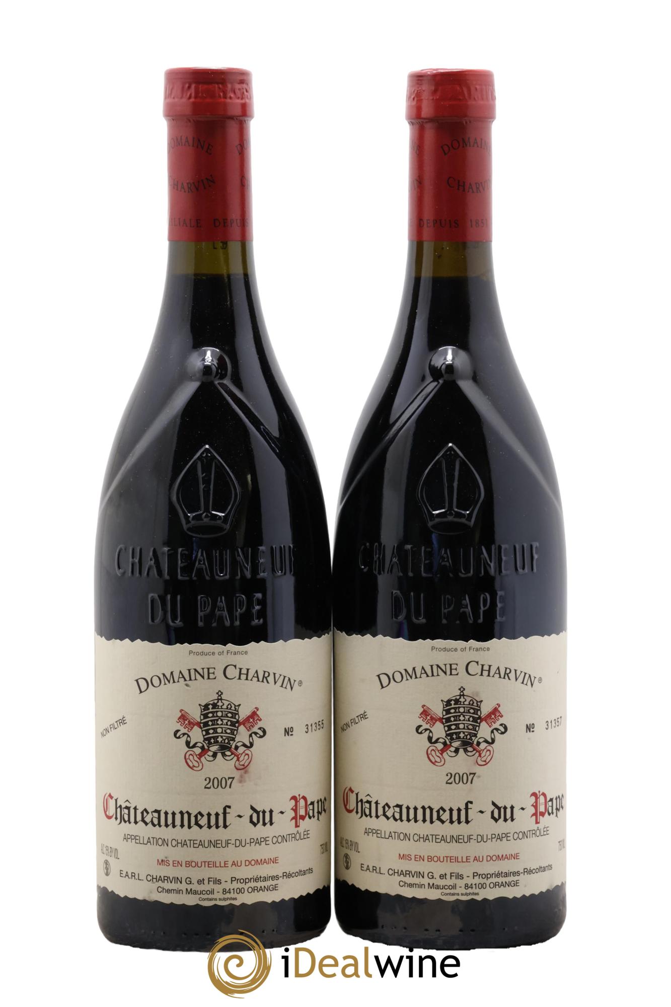 Châteauneuf-du-Pape Charvin (Domaine) 2007 - Lot of 2 bottles - 0