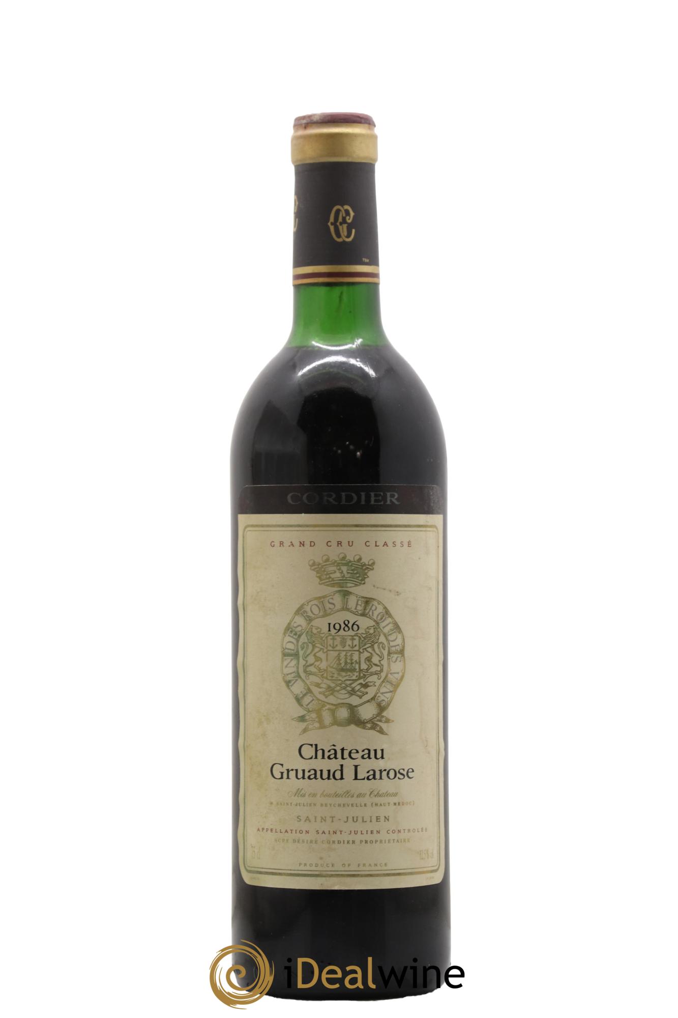 Château Gruaud Larose 2ème Grand Cru Classé 1986 - Lot de 1 bouteille - 0