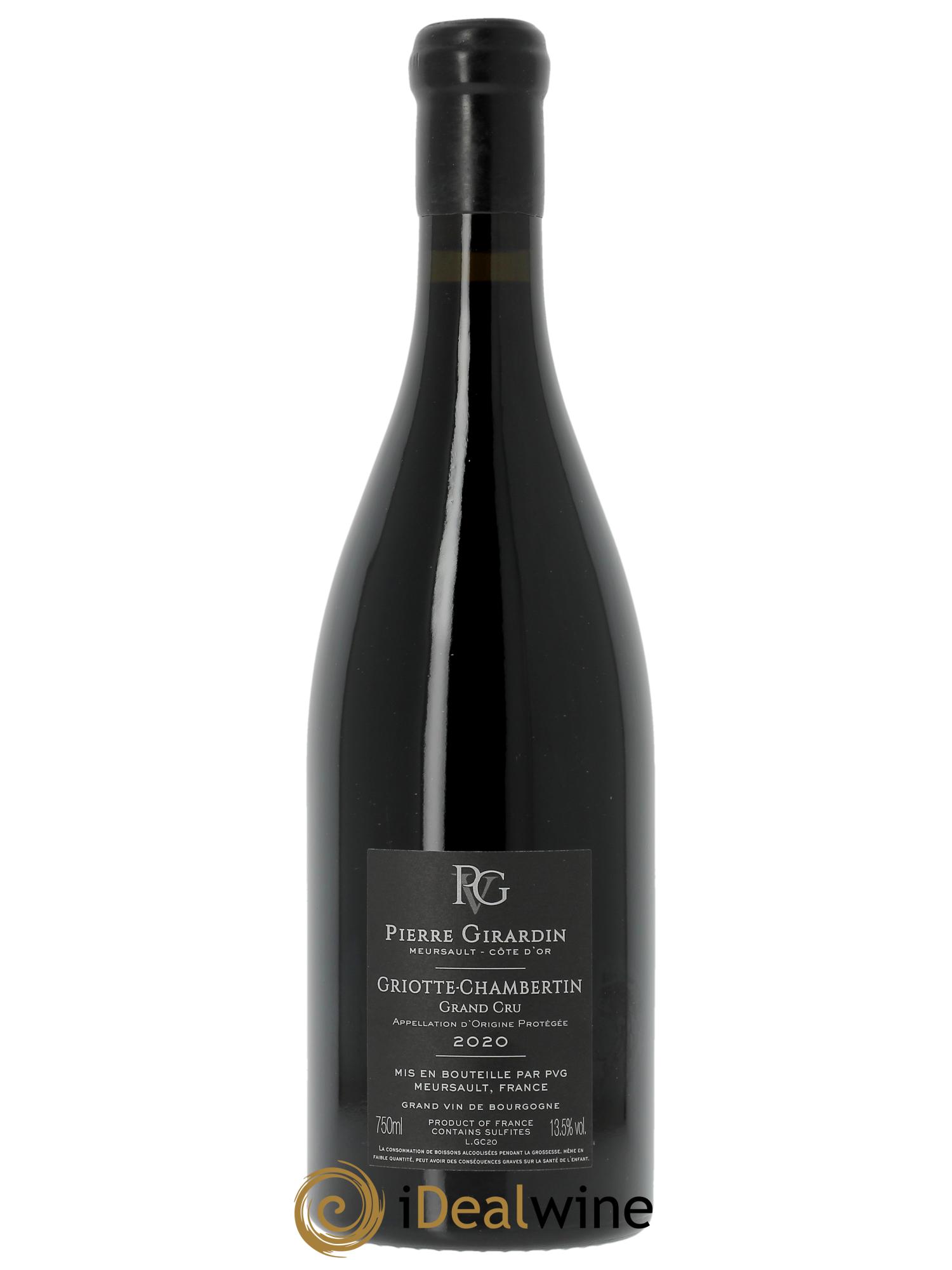 Griotte-Chambertin Grand Cru Pierre Girardin  2020 - Lot de 1 bouteille - 1