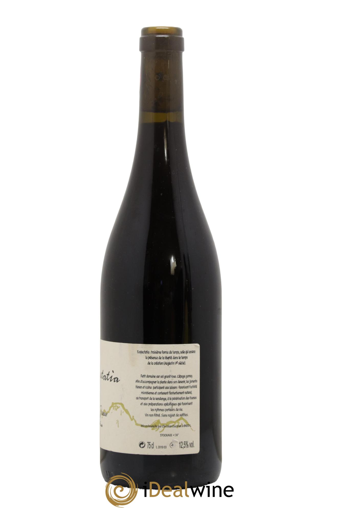 Vin de France Expectatia Chrisitan Ducroux 2019 - Lotto di 1 bottiglia - 1