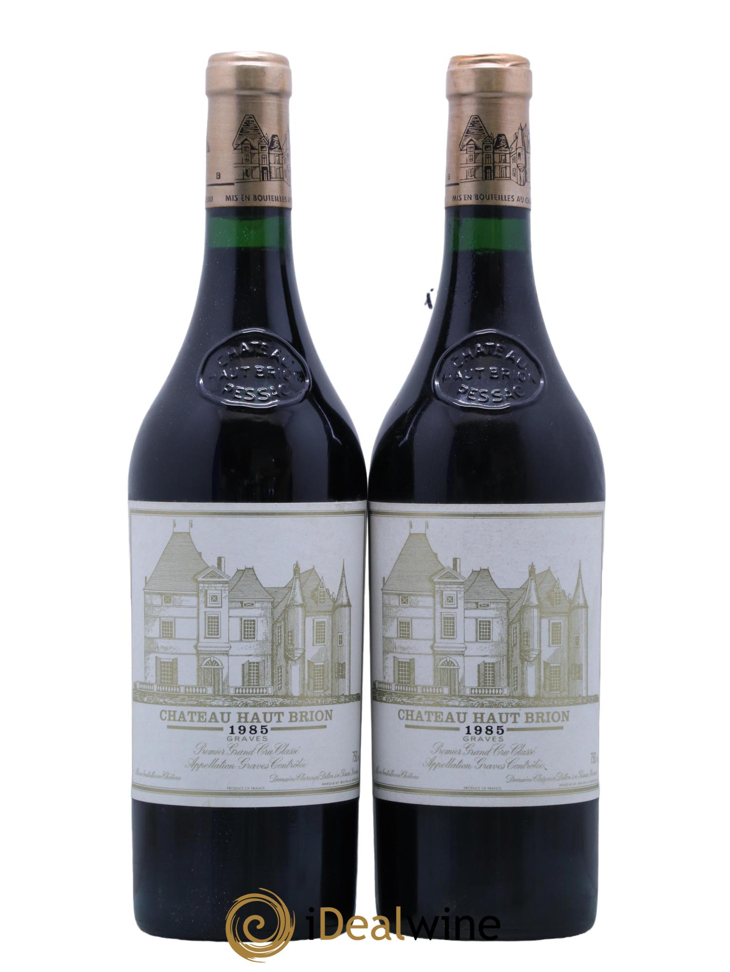 Château Haut Brion 1er Grand Cru Classé 1985 - Lotto di 2 bottiglie - 0