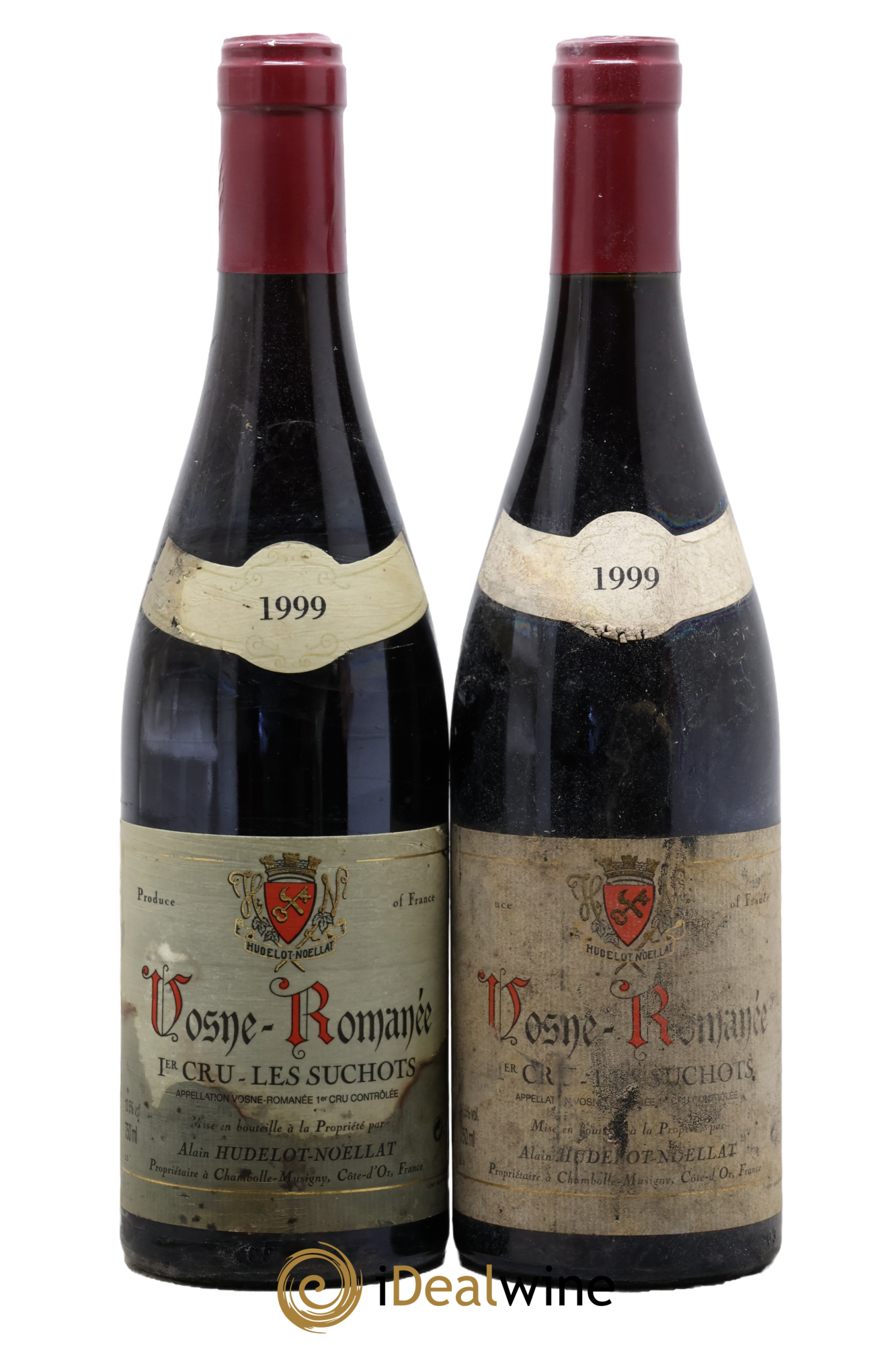 Vosne-Romanée 1er Cru Les Suchots Hudelot-Noëllat 1999 - Lote de 2 botellas - 0