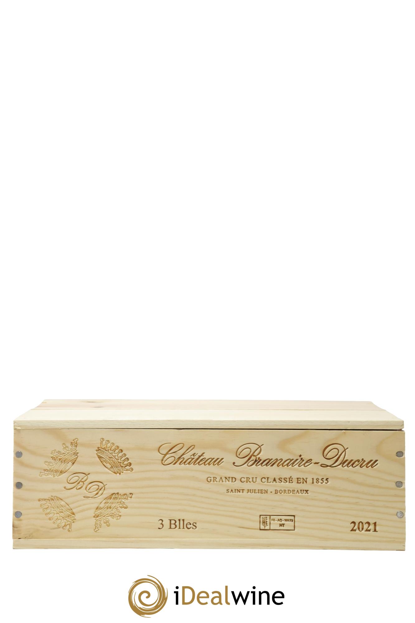 Château Branaire Ducru 4ème Grand Cru Classé 2021 - Posten von 3 Flaschen - 1