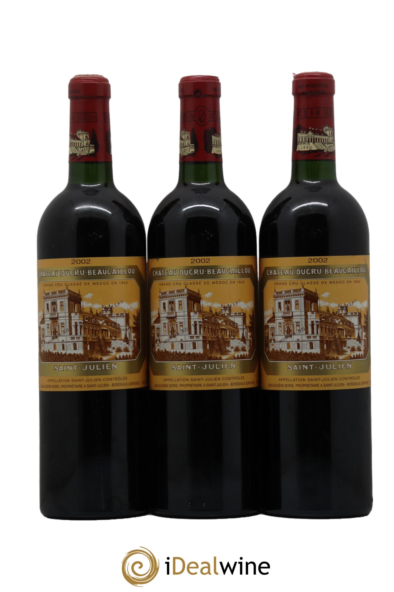 Château Ducru Beaucaillou 2ème Grand Cru Classé 2002 - Lot de 3 bouteilles - 0
