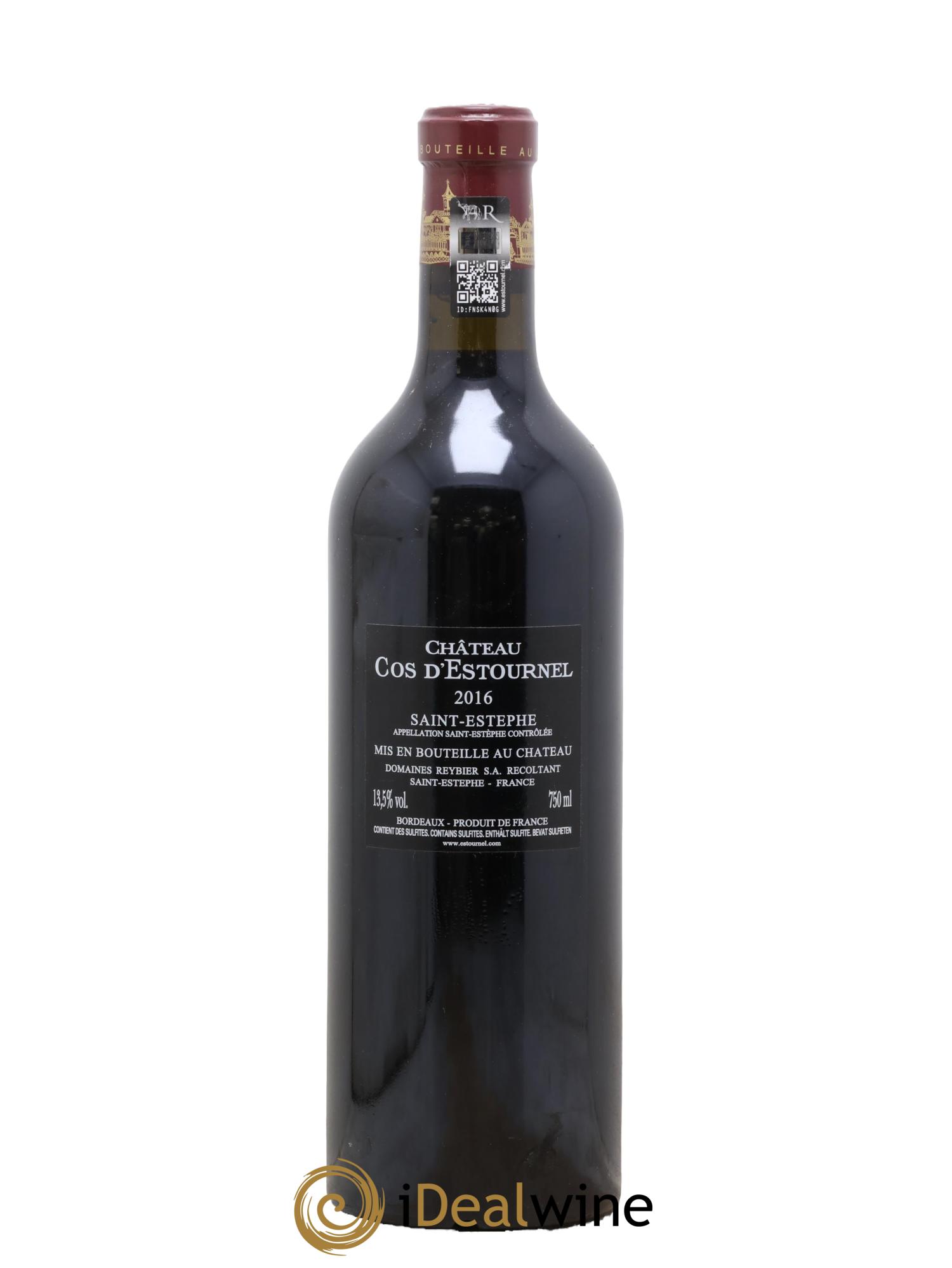 Cos d'Estournel 2ème Grand Cru Classé 2016 - Lot of 1 bottle - 1