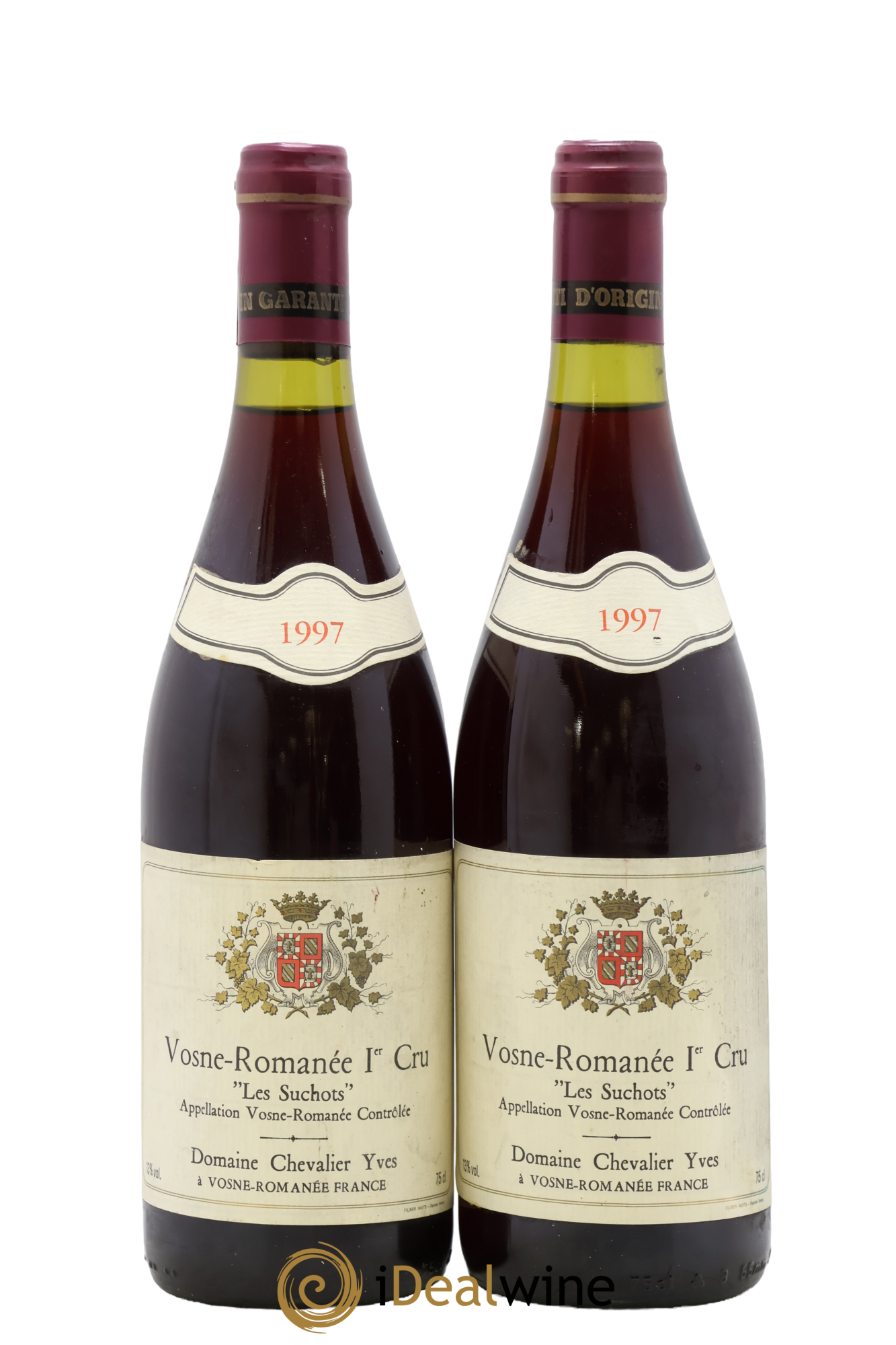 Vosne-Romanée 1er Cru Les Suchots Yves Chevallier 1997 - Lot de 2 bouteilles - 0