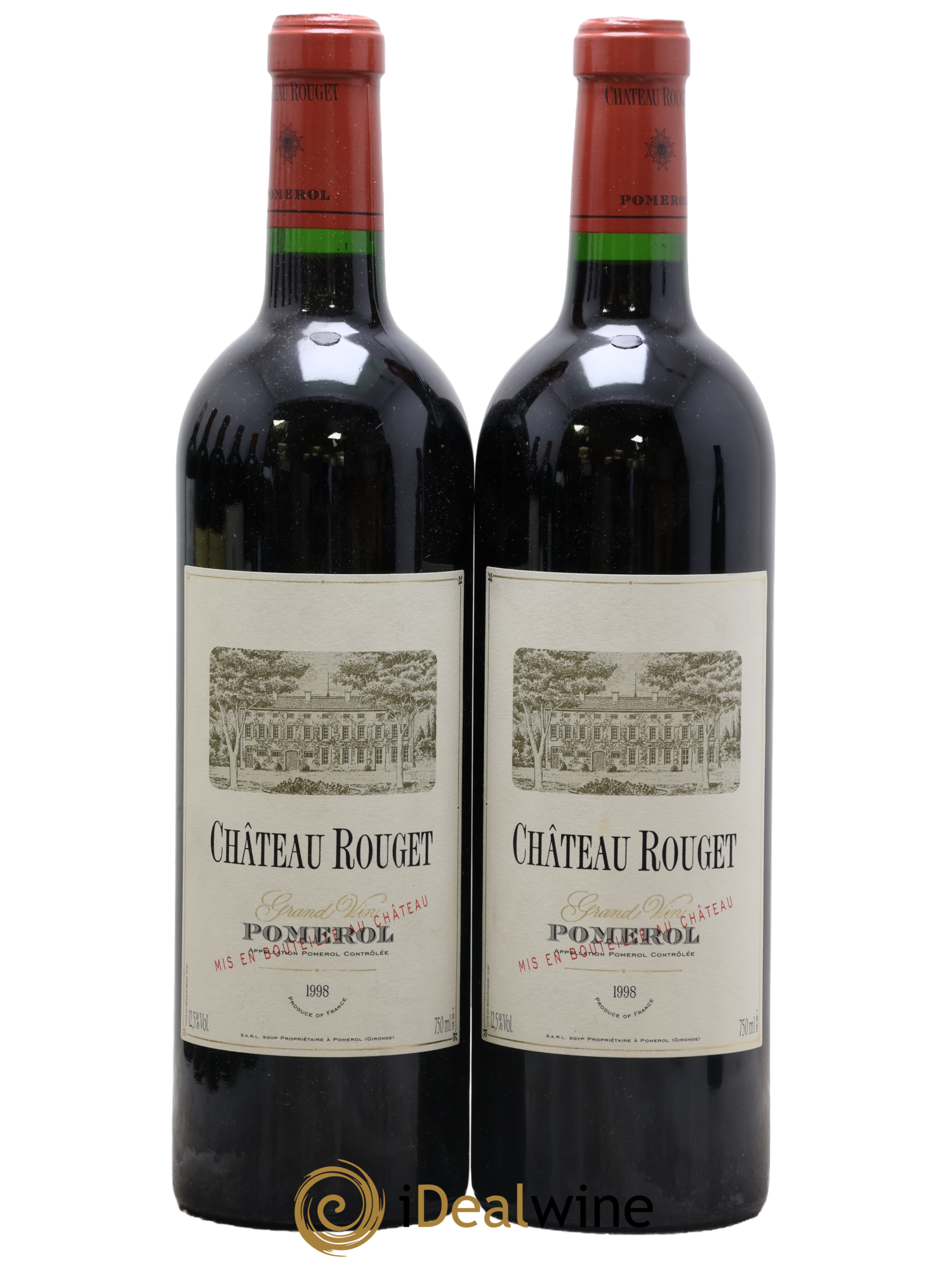 Château Rouget 1998 - Lotto di 2 bottiglie - 0