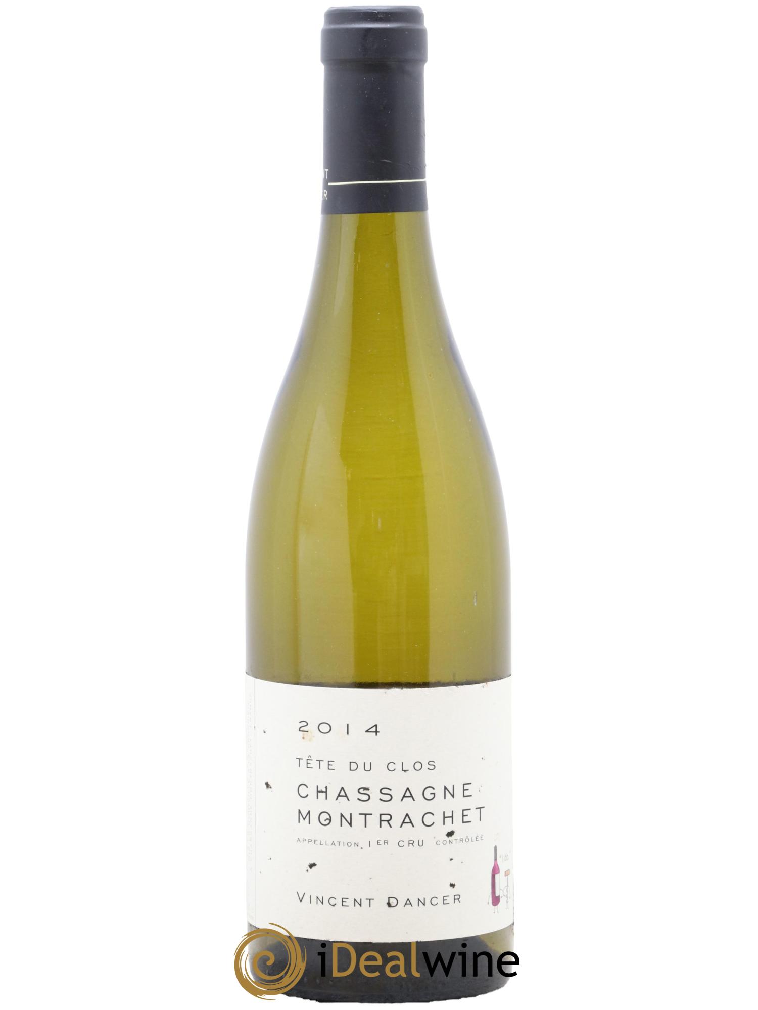 Chassagne-Montrachet 1er Cru (Morgeot) Tête du Clos Vincent Dancer 2014 - Lot de 1 bouteille - 0