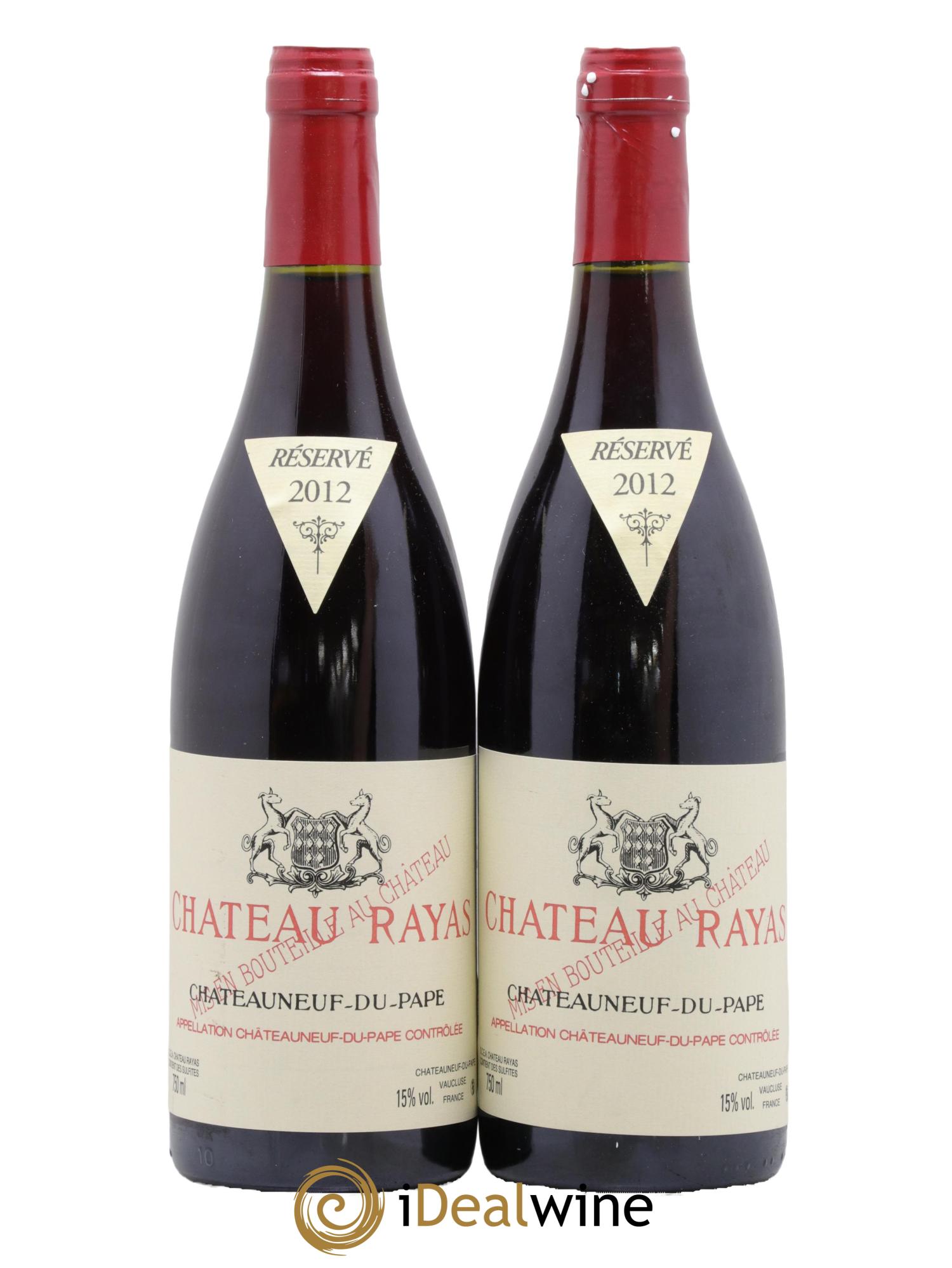 Châteauneuf-du-Pape Château Rayas Emmanuel Reynaud 2012 - Lotto di 2 bottiglie - 0