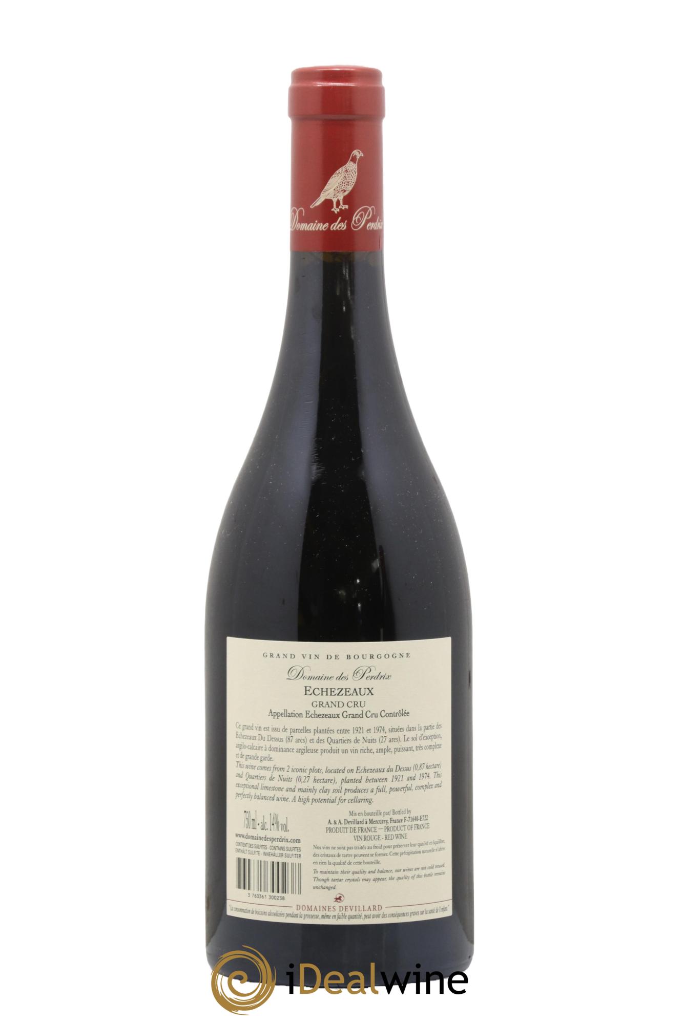 Echezeaux Grand Cru Perdrix (Domaine des) 2020 - Lot de 1 bouteille - 1