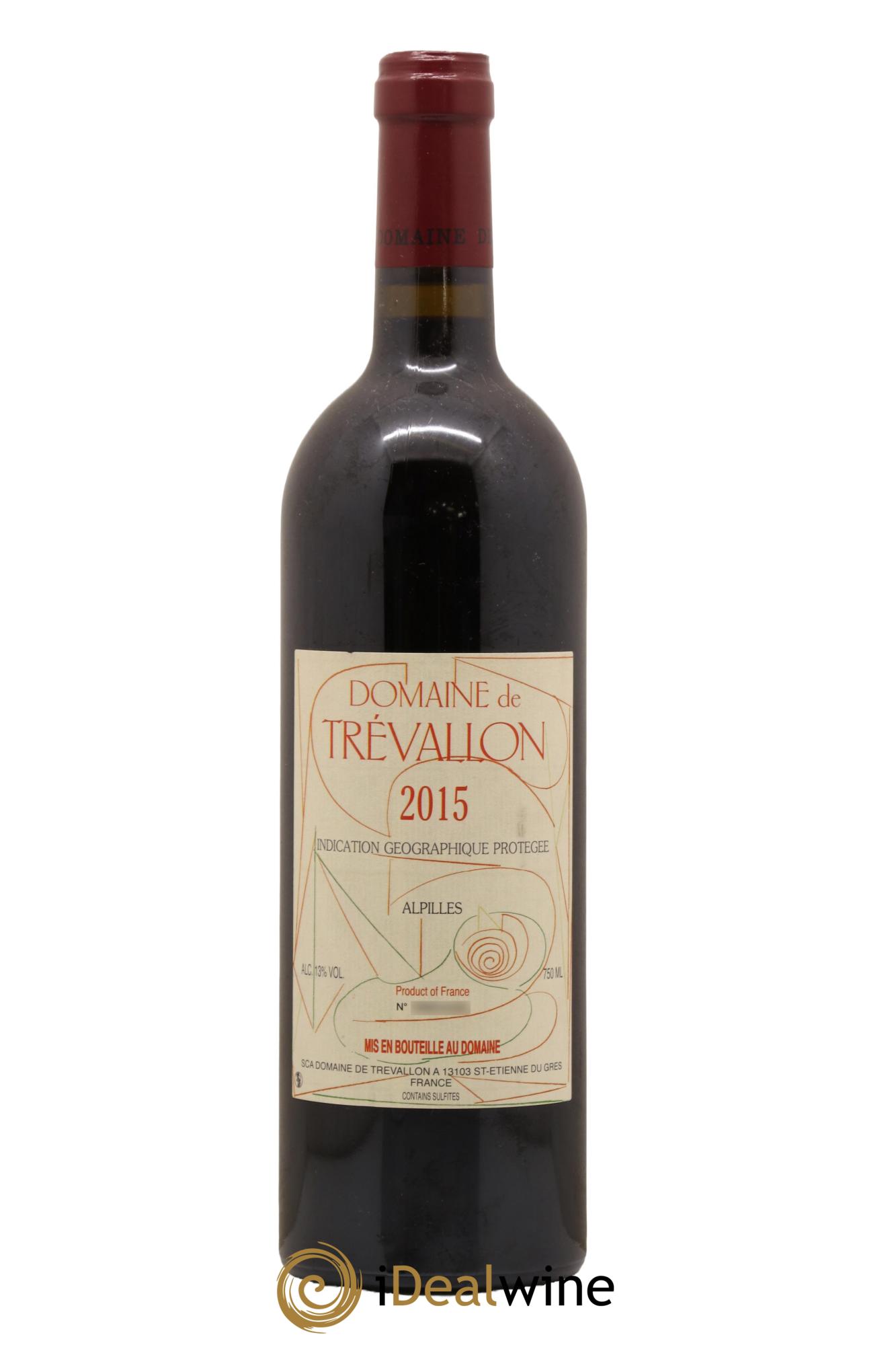 Alpilles Trévallon (Domaine de) Eloi Dürrbach 2015 - Lot de 1 bouteille - 0