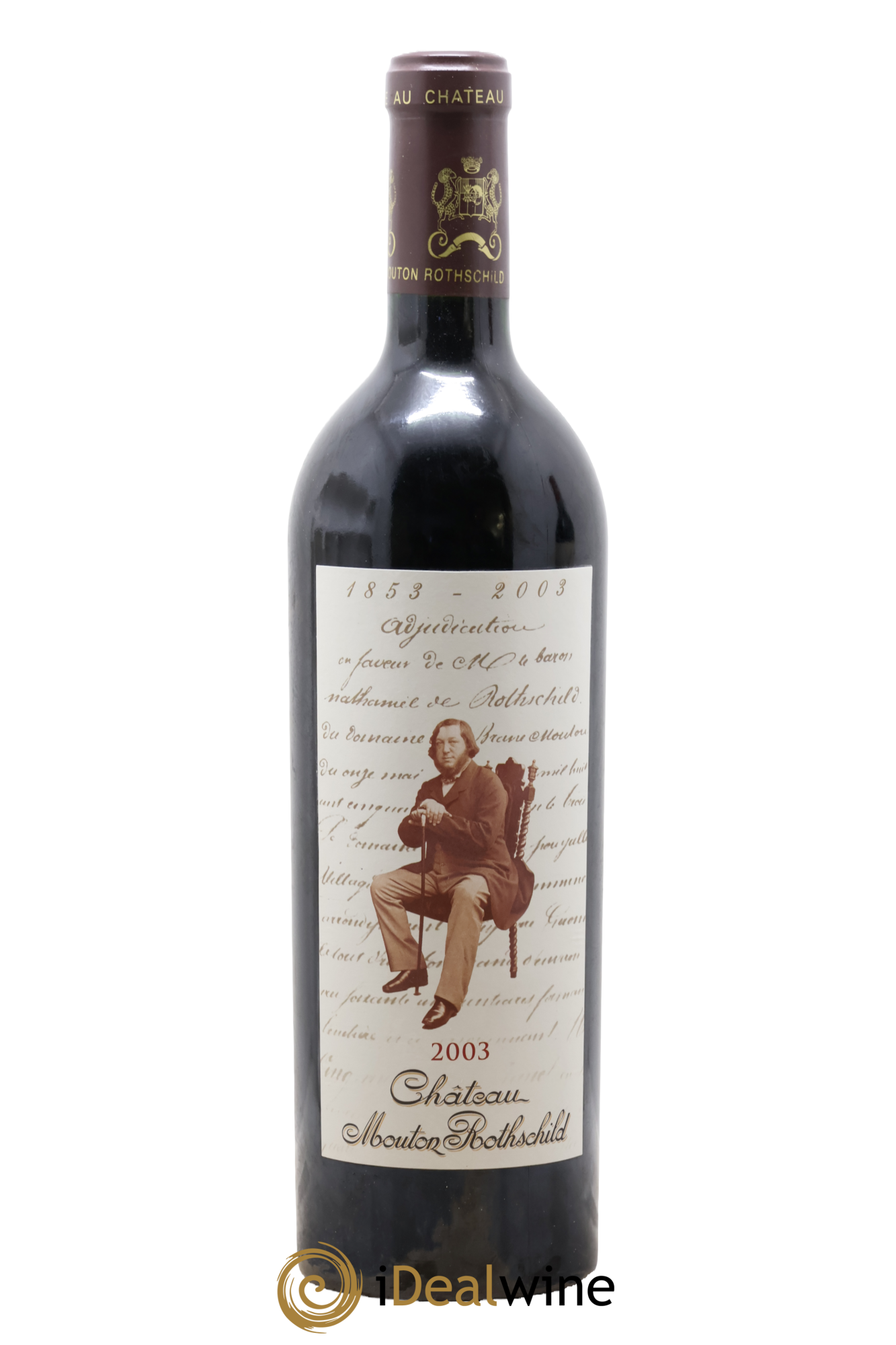 Château Mouton Rothschild 1er Grand Cru Classé 2003 - Lot de 1 bouteille - 0