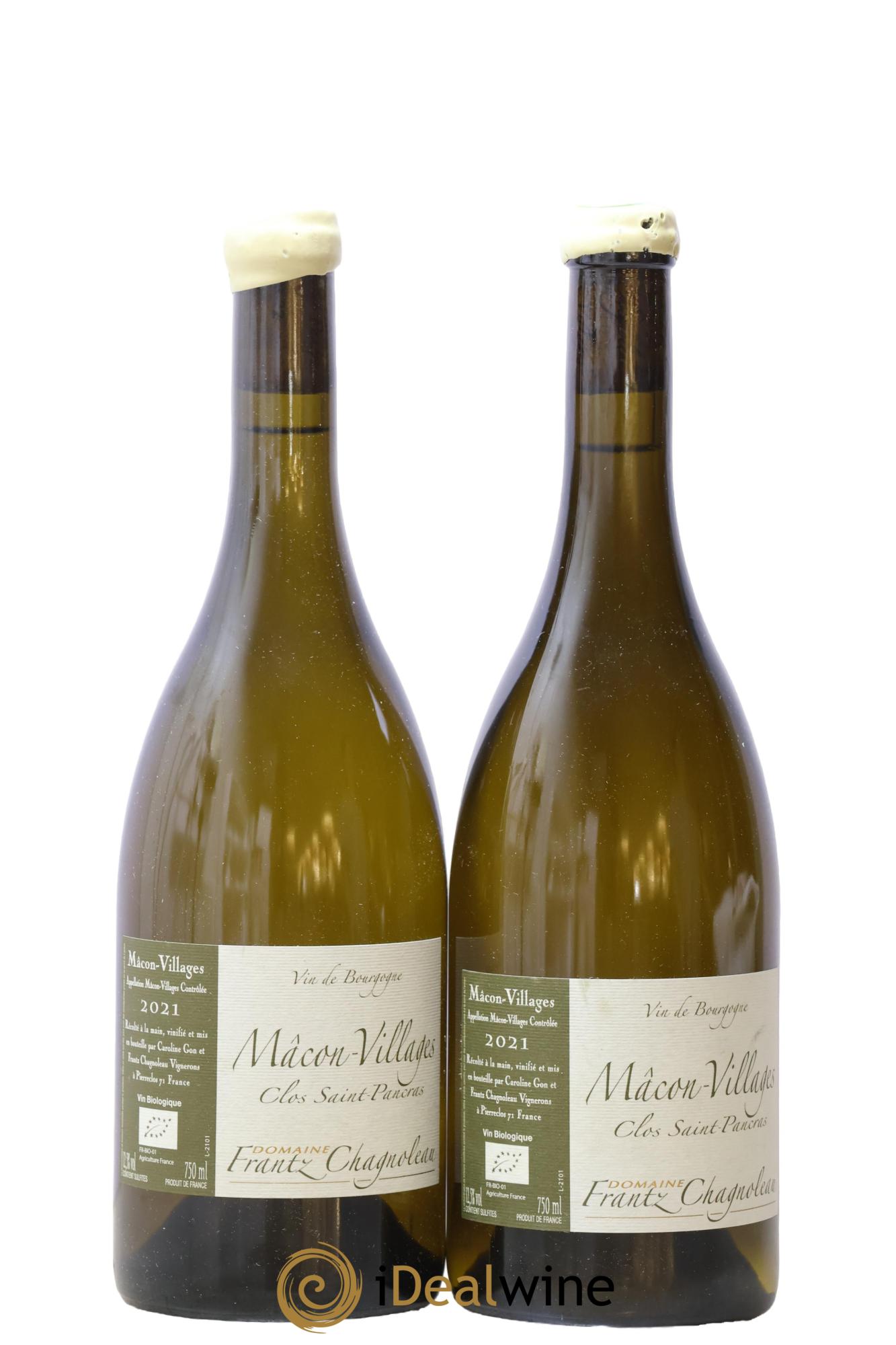 Mâcon-Villages Clos Saint-Pancrace Domaine Frantz Chagnoleau 2021 - Lot de 2 bouteilles - 0