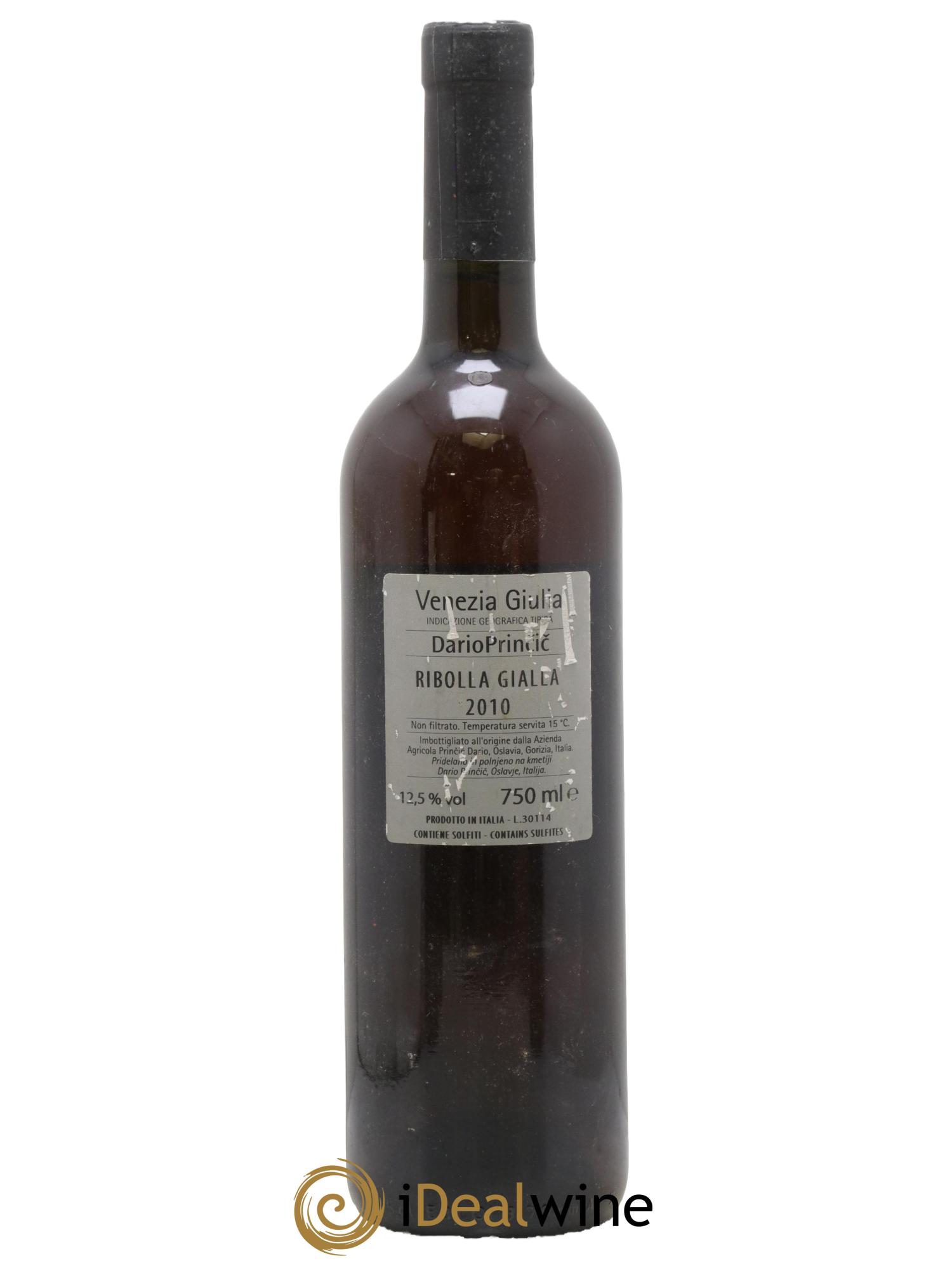 Italie Ribolla Gialla Dario Princic 2010 - Lot de 1 bouteille - 1